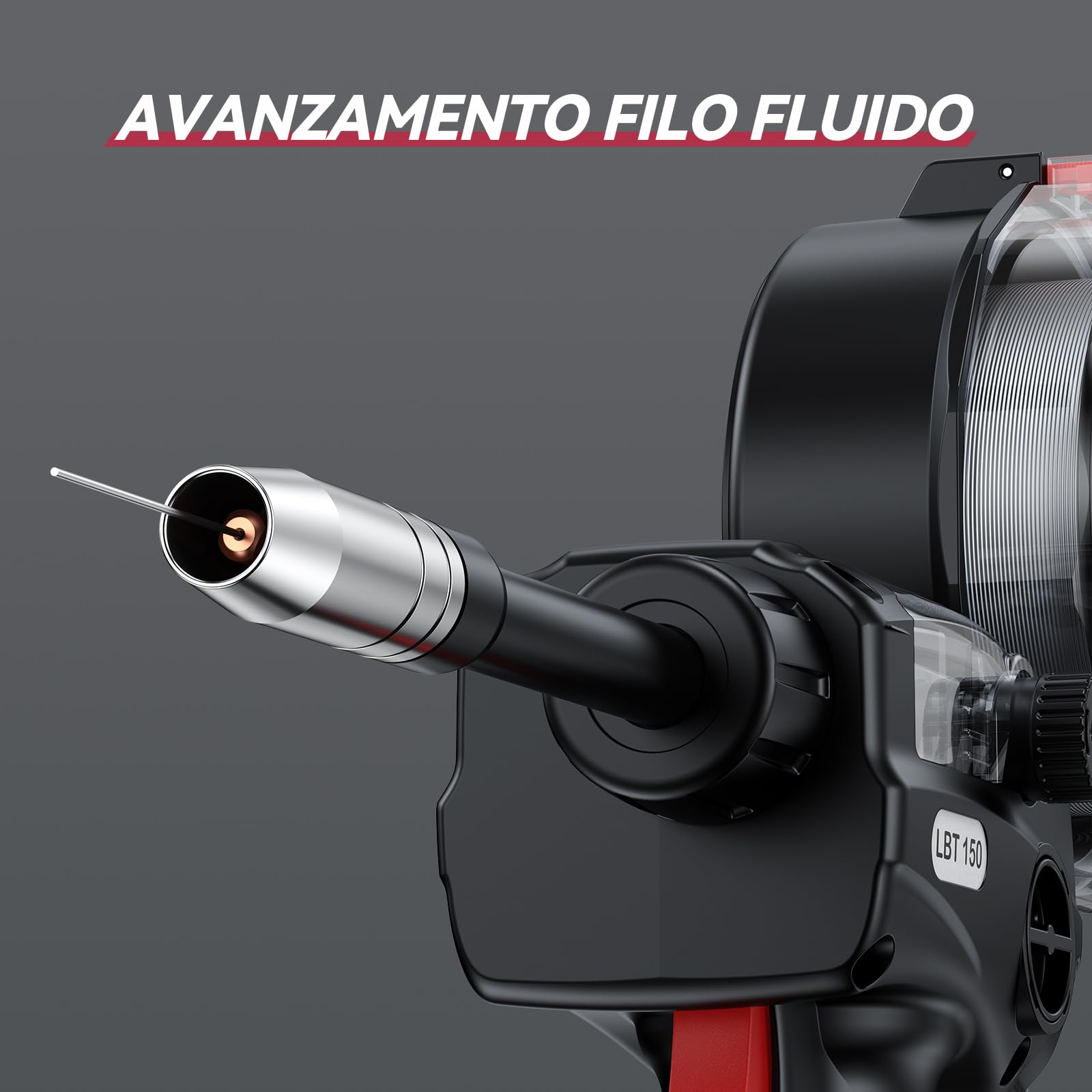 ARCCAPTAIN Spool Gun per saldatura in alluminio, attacco europeo, 5 poli, 3 m, adatto per ARCCAPTAIN MIG205MP, MIG205PRO