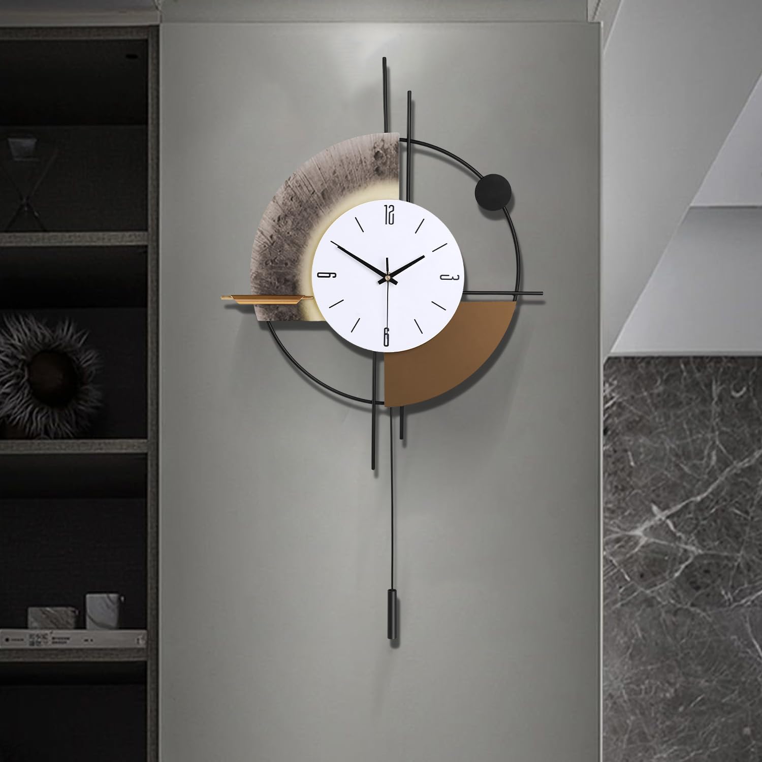 Horloge murale à quartz décorative pour une cuisine moderne ou un salon cosy