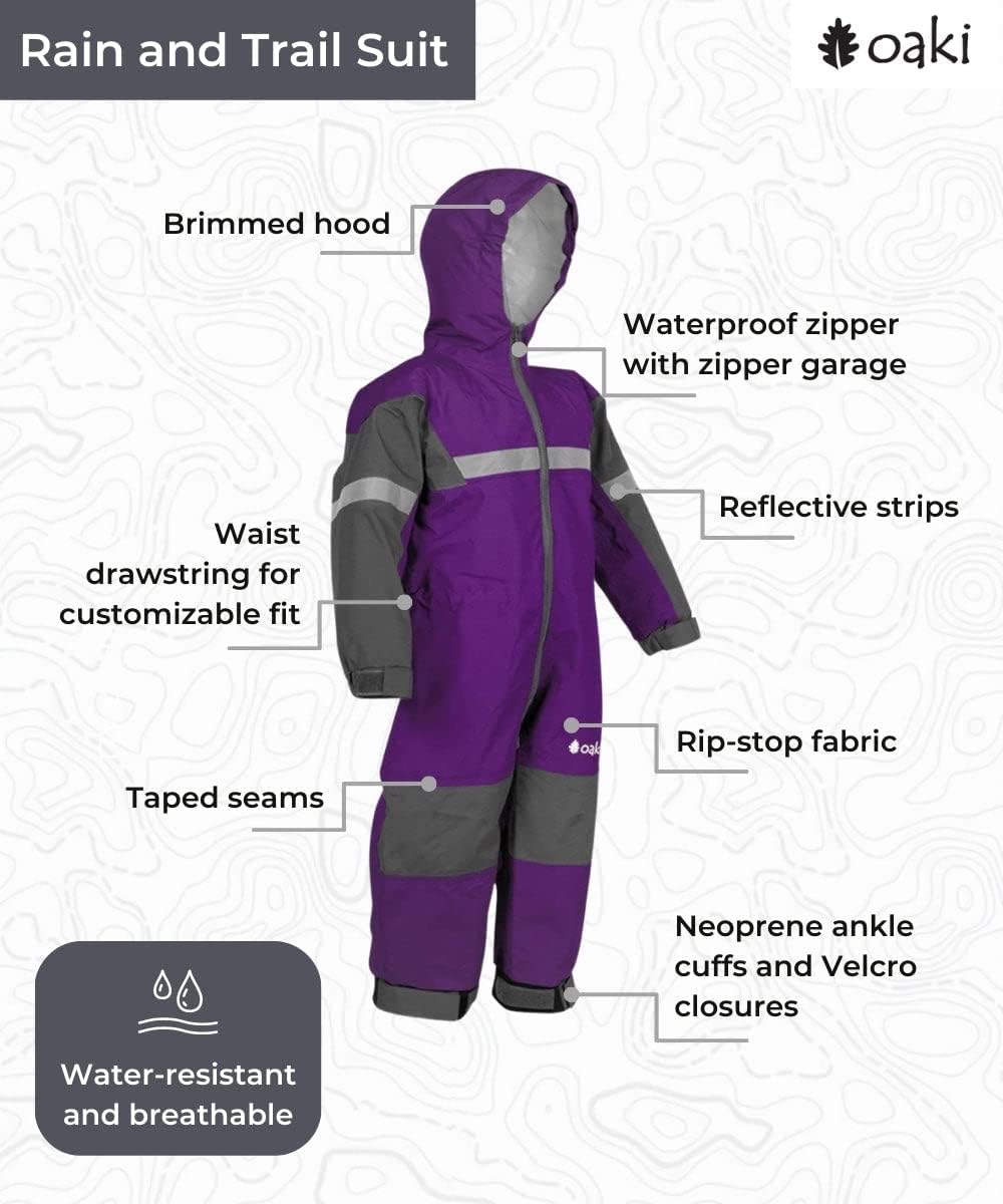 OAKI One Piece Rain Jacket Pant Suit for Kids Nigeria Ubuy