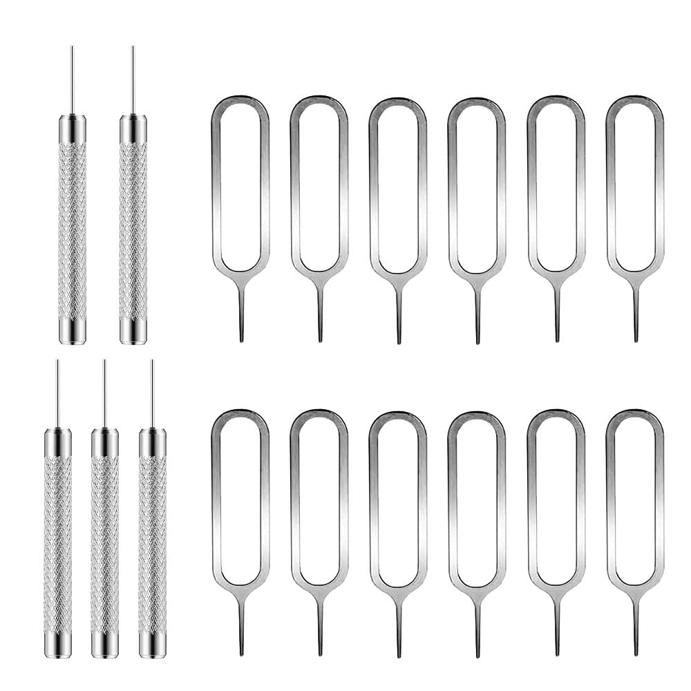 Lmyzcbzl Strumento Rimozione della Scheda SIM, 17 PCS Perno di Espulsione Vassoio di Carte SIM, Strumenti per la Rimozione del Vassoio della Carta SIM