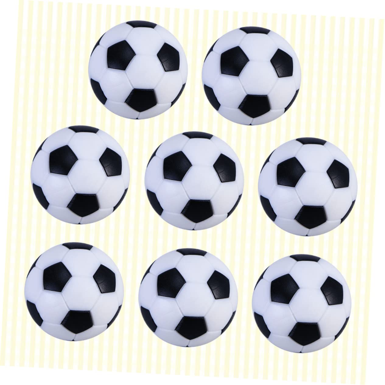 POPETPOP 8Pcs Replacement Soccer Balls for Tabletop Foosball Game Diameter Design Durable Accessory for Indoor Fun and Competitive Play