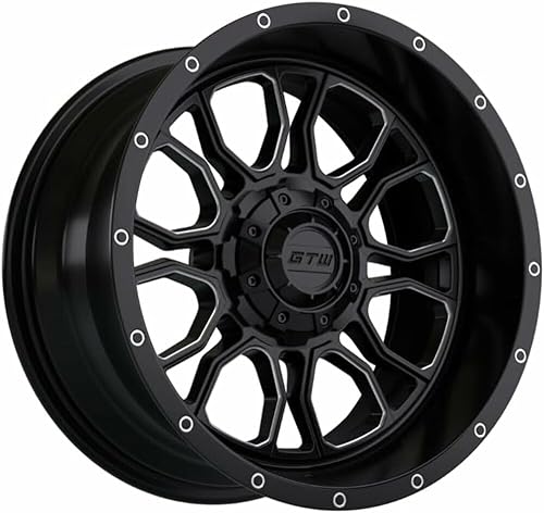 Miniatura 4 de GTW Combo de ruedas y neumáticos para carrito de golf de 14 pulgadas  GTW Volt negro materuedas mecanizadas en neumáticos Predator todo terreno de