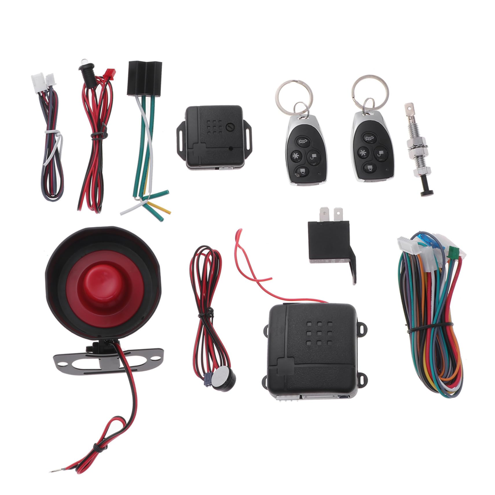 Allarme Sonoro e Luminoso per Auto in Plastica LED | Allarme Garage per Auto, Funzione Re-arm e Indicatore Led, Sistema Antifurto per Veicoli