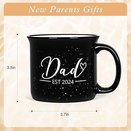 Miniatura 7 de Maustic Regalos para mamá y papá, juego de tazas de café para mamá papá 2024, regalos para padres nuevos para parejas, regalos para nuevas madres