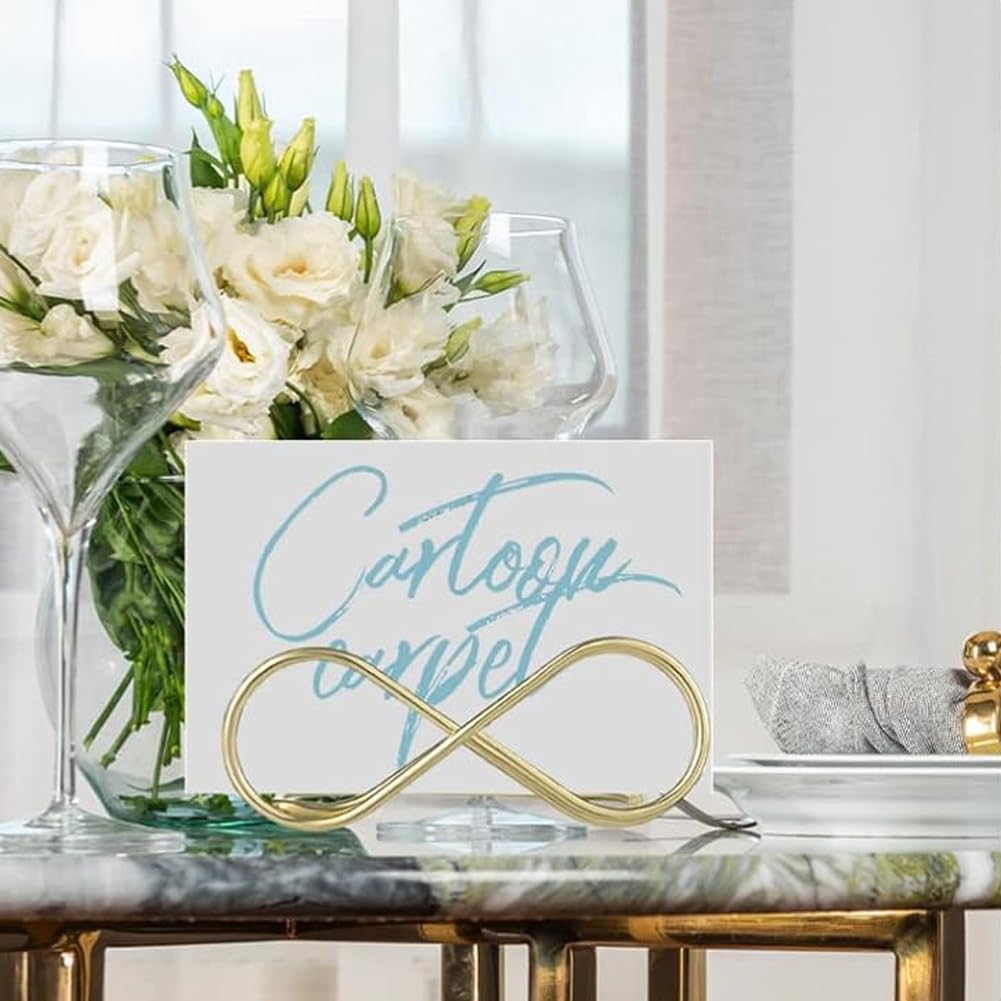 10 Segnaposto Dorati A Forma Di Cuore Per Tavoli, 22 Cm, In Metallo, Per Matrimoni Ed Eventi