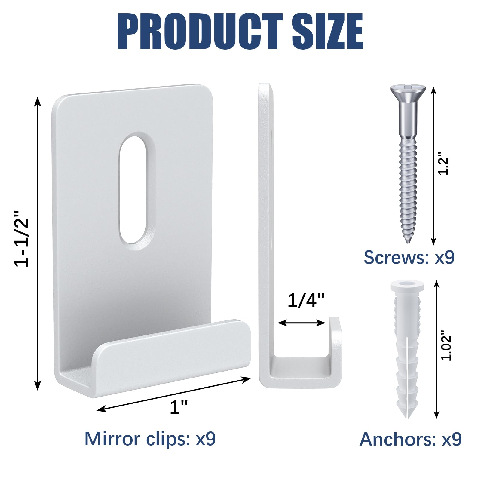Spring Clips For Mirrors Mirror Clips Wilko