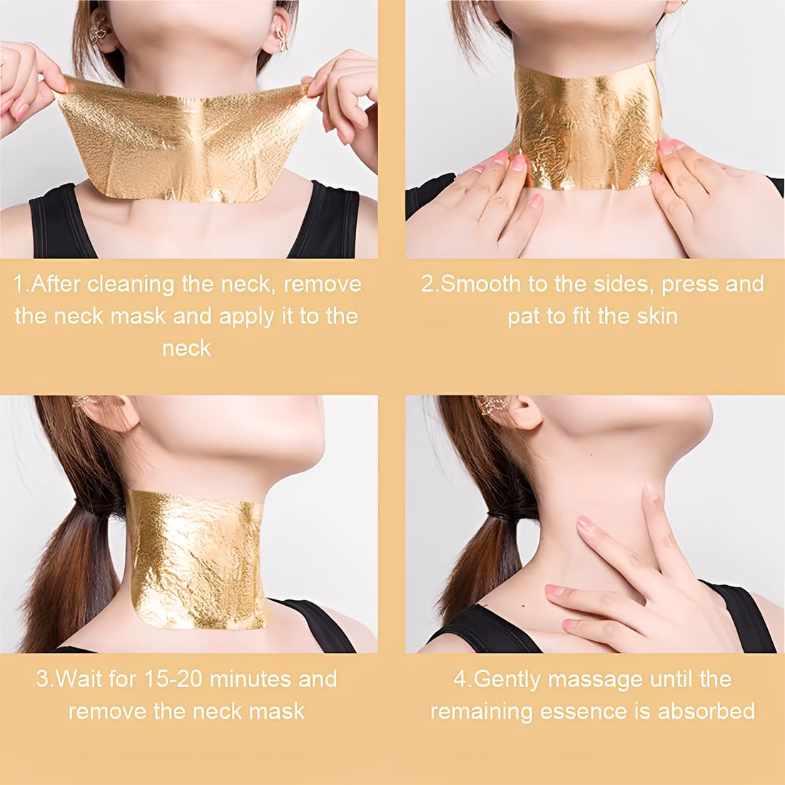 1 Confezione maschera collo, Cerotti lifting collo, Maschera collo collagene