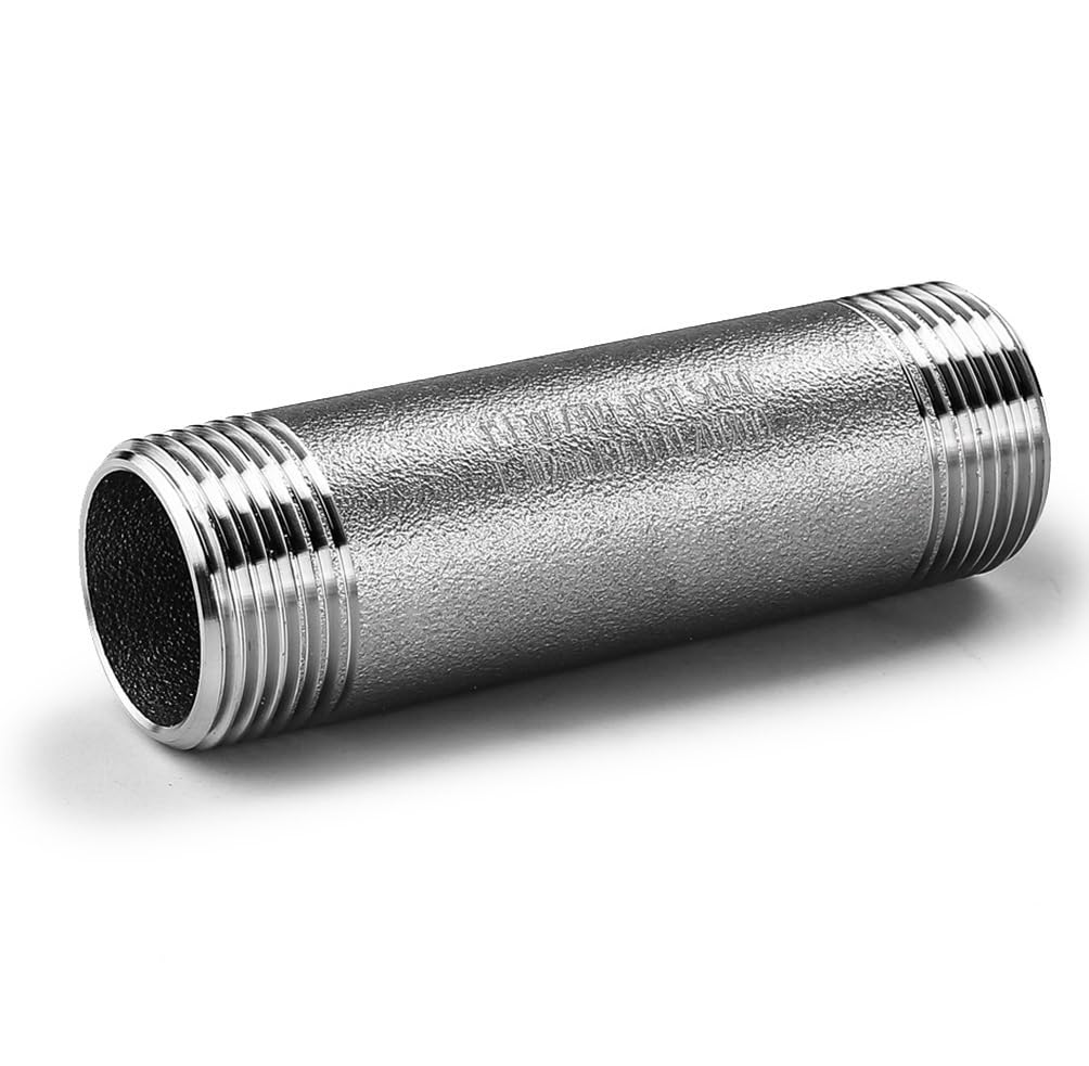 El varón de las instalaciones de tuberías del acero inoxidable 304/316L del NPT roscó 100m m de largo 1/8" a 4" 64kg(Npt 4 Inch 316l 100mm Long 1pcs)