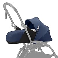 Vista 1 de Stokke YOYO 0+ Paquete para recién nacido, Air France Blue, incluye colchón, toldo extensible y arnés de cinco puntos, requiere marco YOYO3