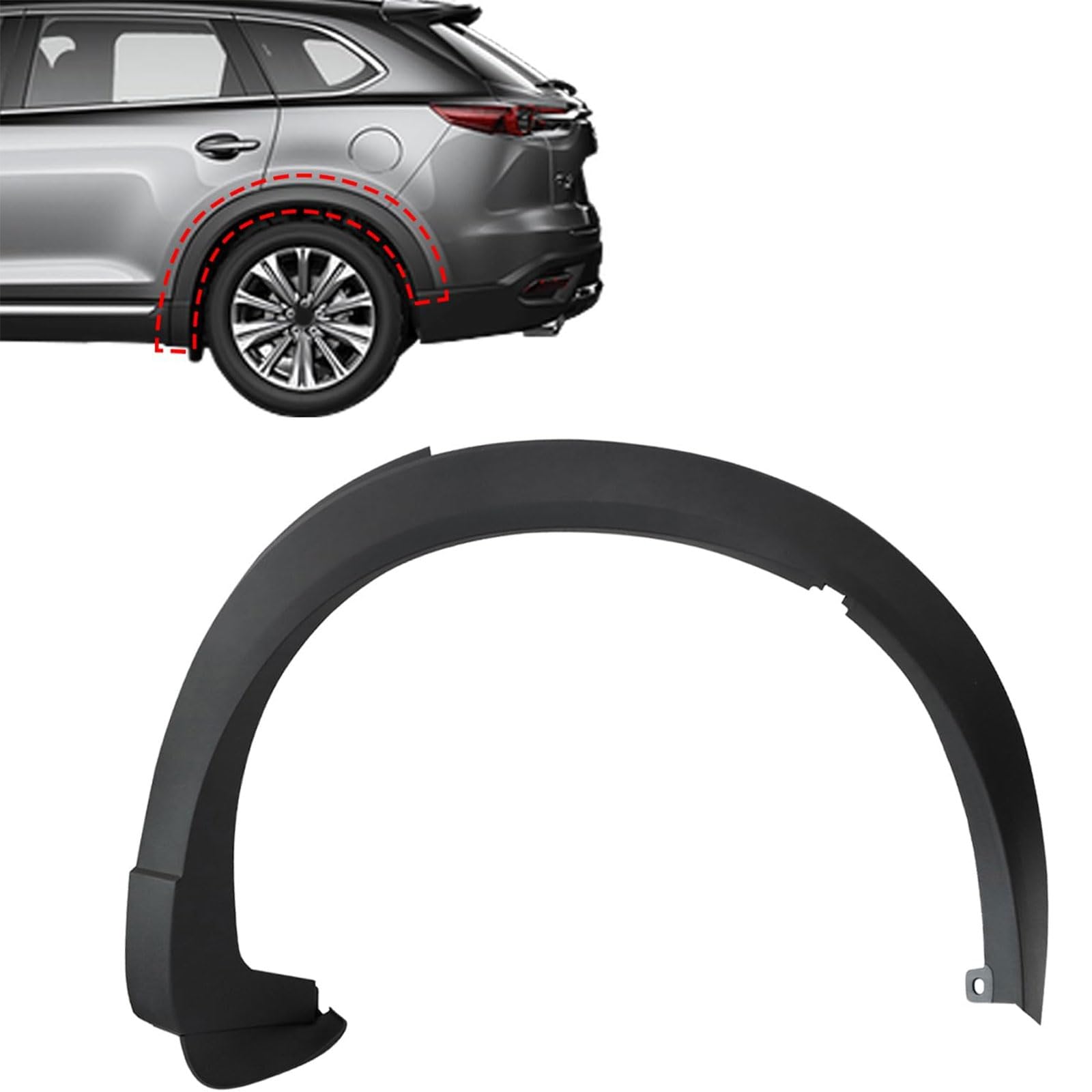 その他 TP9-43 (195/80/15) SecosAutoparts Fender Molding Trim, Rear Driver, Fit for Mazda CX