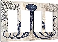 Vista 28 de Cubierta de interruptor de luz de palanca de hojas tropicales negras y doradas, hoja de palmera, decoración de 1 cuadrilla, placa frontal eléctrica