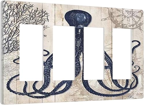 Miniatura 28 de Cubierta de interruptor de luz de palanca de hojas tropicales negras y doradas, hoja de palmera, decoración de 1 cuadrilla, placa frontal eléctrica