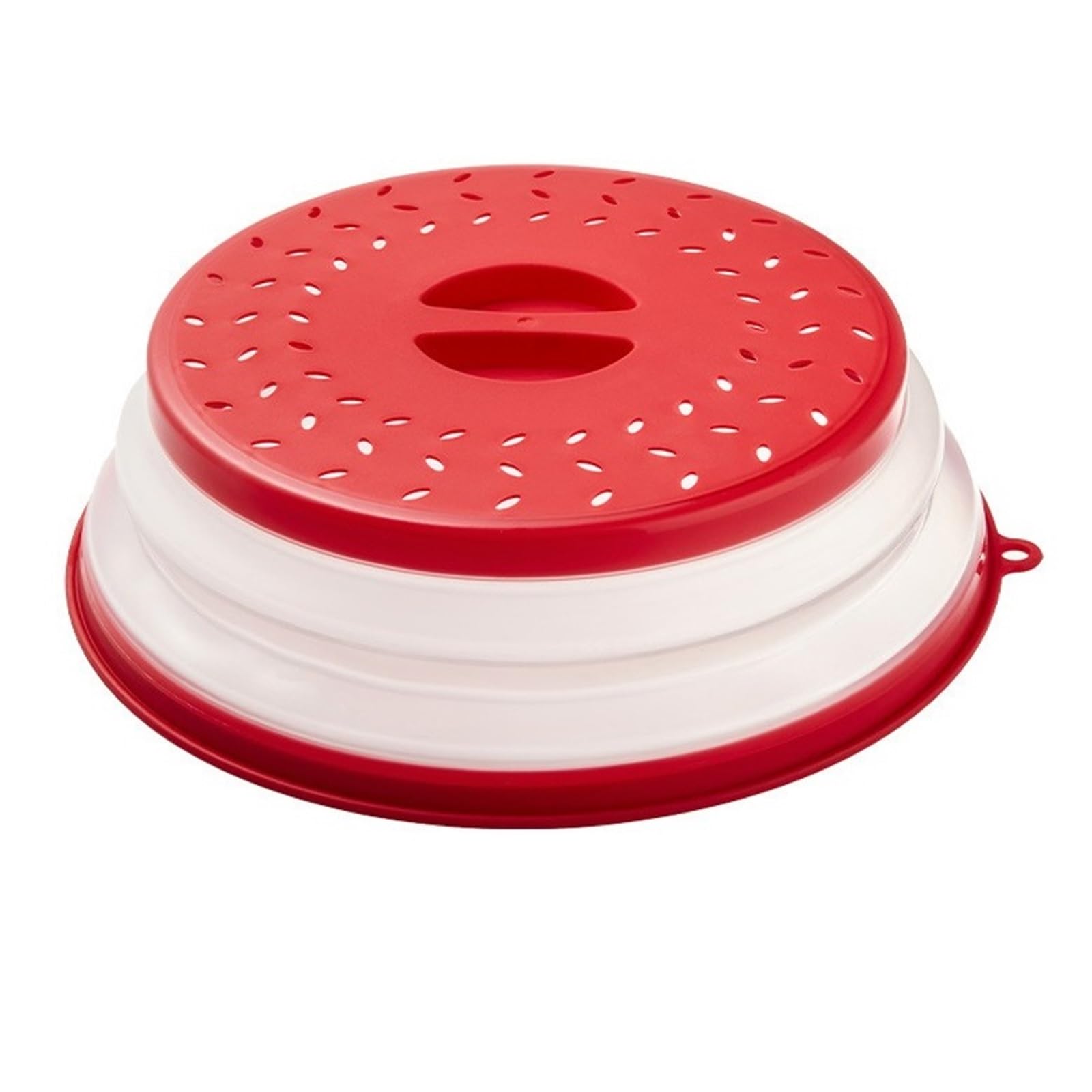 Yqniscu Red Oil-Proof Microwave Splatter Cover Splash-Proof Retain Fresh Food Splash Protection Lid Kitchen Gadget Heat Resistant(,21.5Cm)(,31Cm)