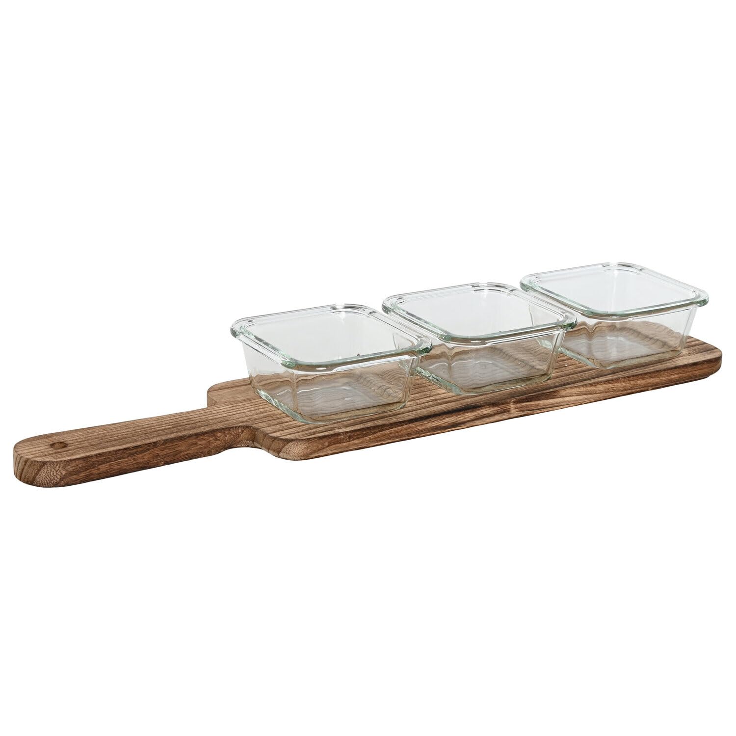 Tabla Aperitivo Set 4 Kristallgläser 43x10x5.5 cm 140