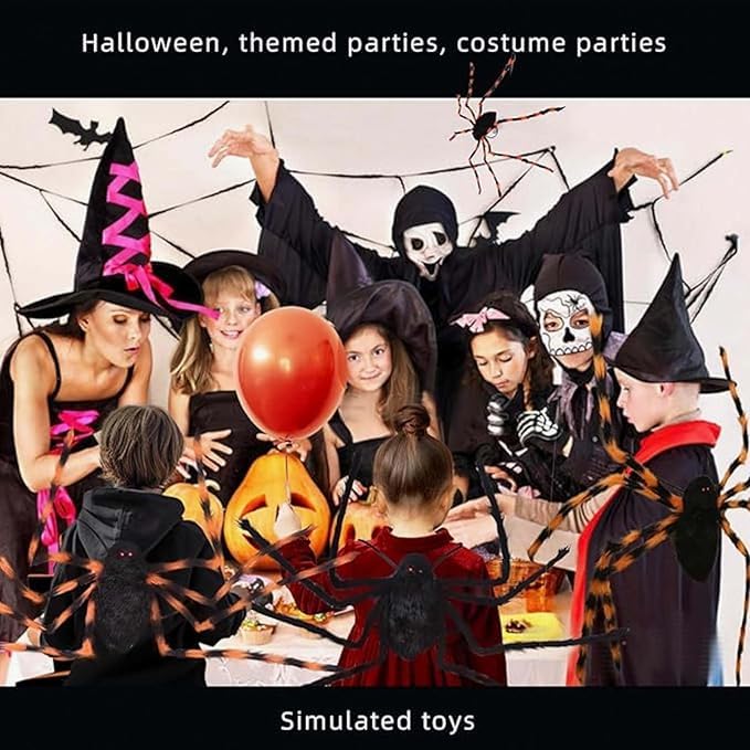 Halloween Spinnenrucksack,Große Schwarze Spinnenbeine für Erwachsene,Spinne Rucksack Süßigkeiten Tasche,Halloween Riesenspinne Rucksack,Spinne Kostüm Für Erwachsene Kinder Karneval Party