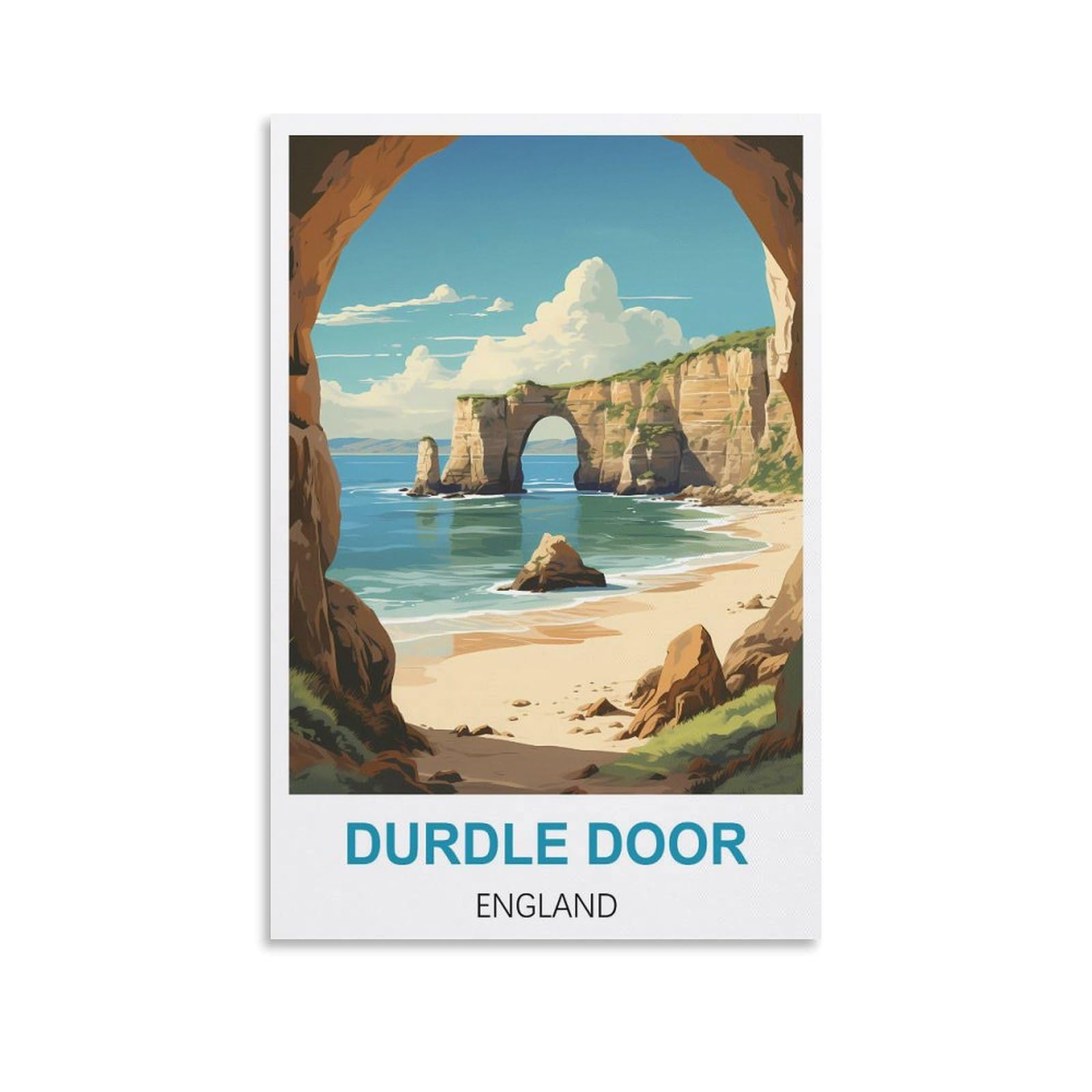 Metal Bar Signs Vintage Durdle Door Englands Travel Tin Signs Metal Poster Wall Decor Office Cafe Bathroom Badroom 15x30cm