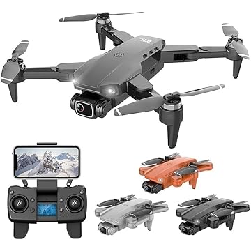 Drone com Camera 4k L900 Pro Full HD Duas Cameras GPS WIFI FPV Transmissão em Tempo Real Brushless 1,2km Profissional Com Case - Preto 1 Bateria + Case