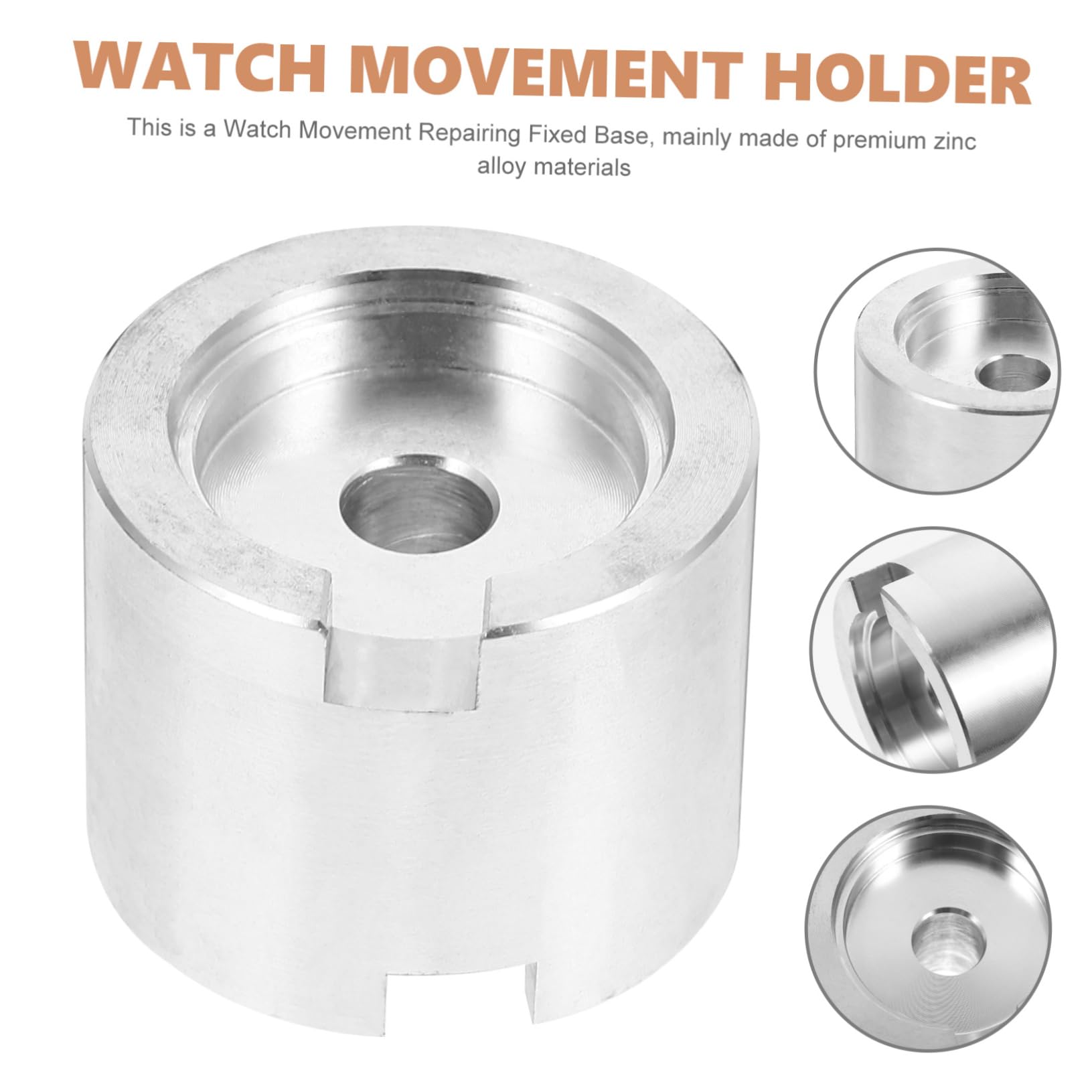 2piezas Soporte De Movimiento De Reloj para Reparación De Relojes Herramienta De Fijación para Mantenimiento De Mecanismos De Reloj