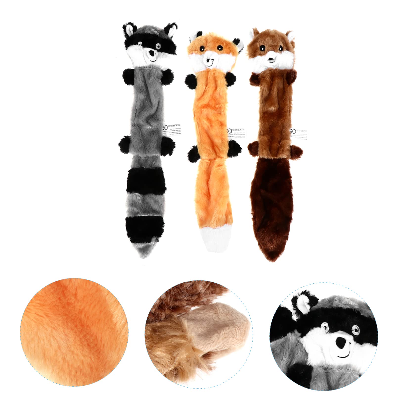 Sosoport 6pièces Jouets Peluche Stylés pour Chiens Jouets à Couiner Interactifs Et pour Mâcher Accessoires Amusants pour Animaux De Compagnie