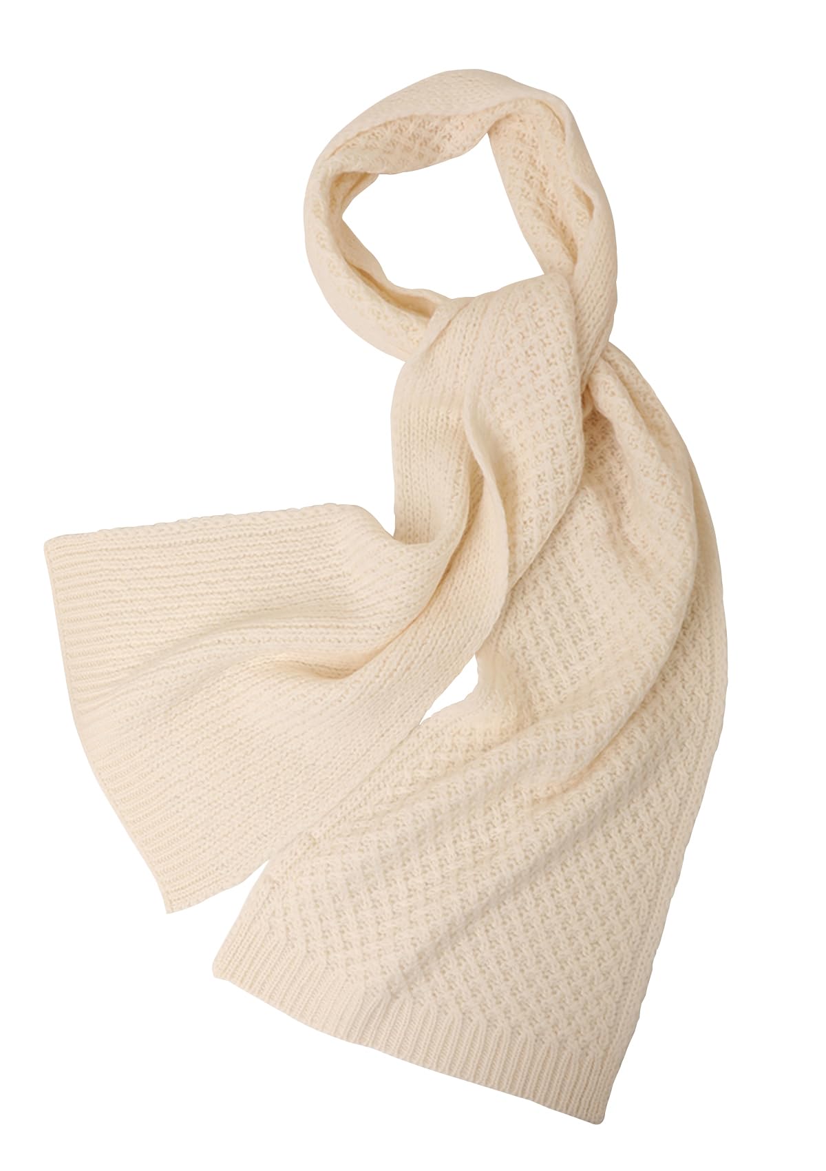 YUONNY Mujer Bufanda de Punto Gruesa y Cálida Color Sólido, Super Suave Bufanda Larga, 30% Cachemira y 70% Lana, Accesorios de Otoño Invierno, Moda Pañuelo Outdoor Braga Cuello de Punto, Regalo