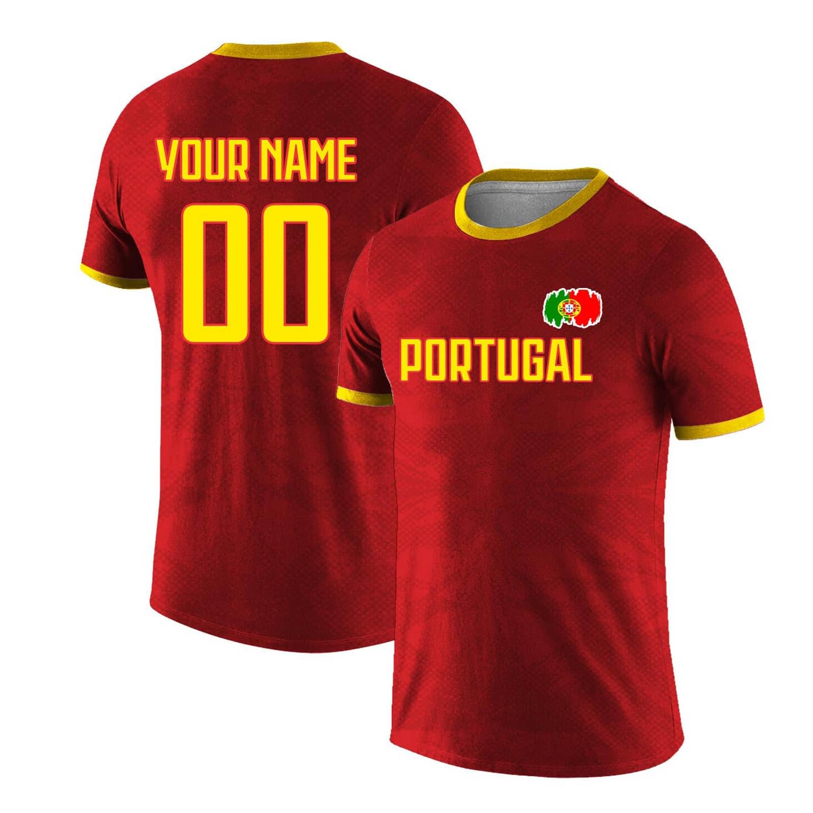 Custom Portugal World Cup 2026 Football Shirt Personalised Name Number Fan Top