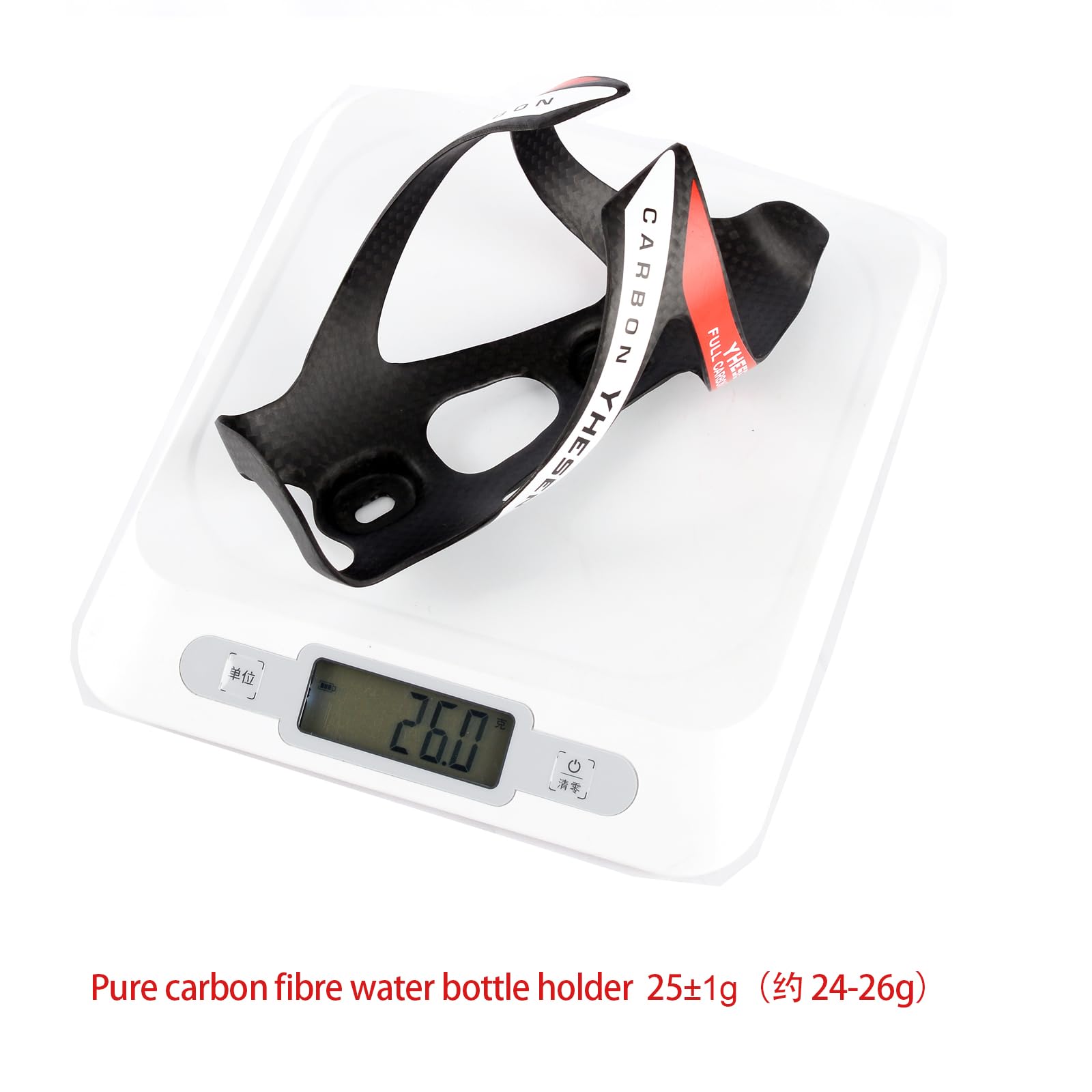 Portabottiglie Bici In Fibra Di Carbonio - Diametro 74mm, Ultraleggero 25g, Per MTB E Bici Da Corsa - Foto 3