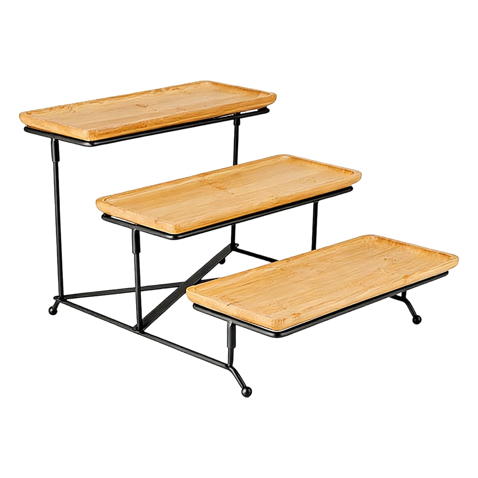 HUANGING 3 Tiers Ceramic Dessert Stand for Parties Buffets and Family Gatherings Sturdy and Elegant Ceramic Cake Stand
