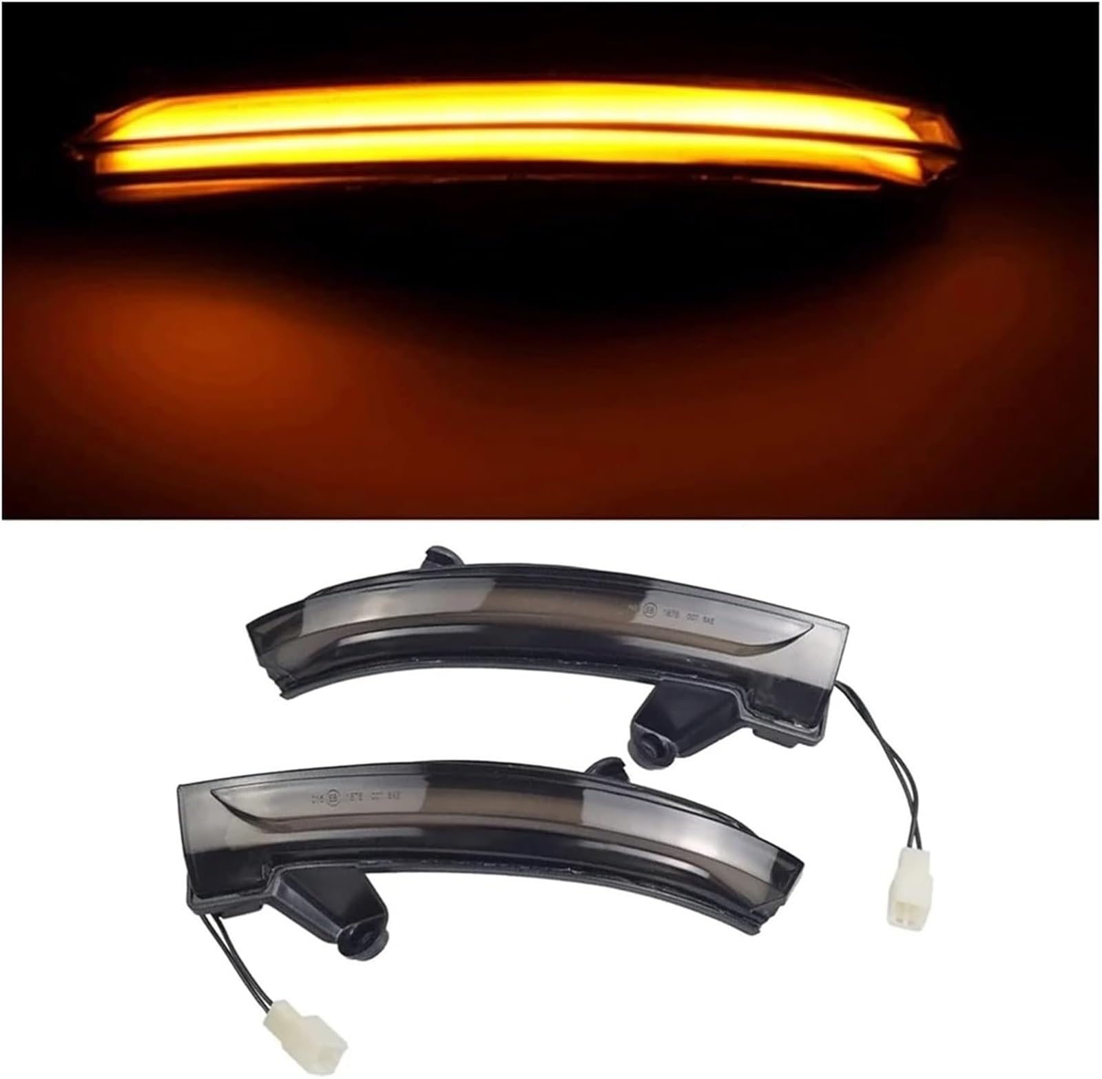 Repetidor indicador espejo retrovisor coche Luz indicadora de espejo lateral para Nissan Altima 2019 2020 2021 2022 (2 piezas)