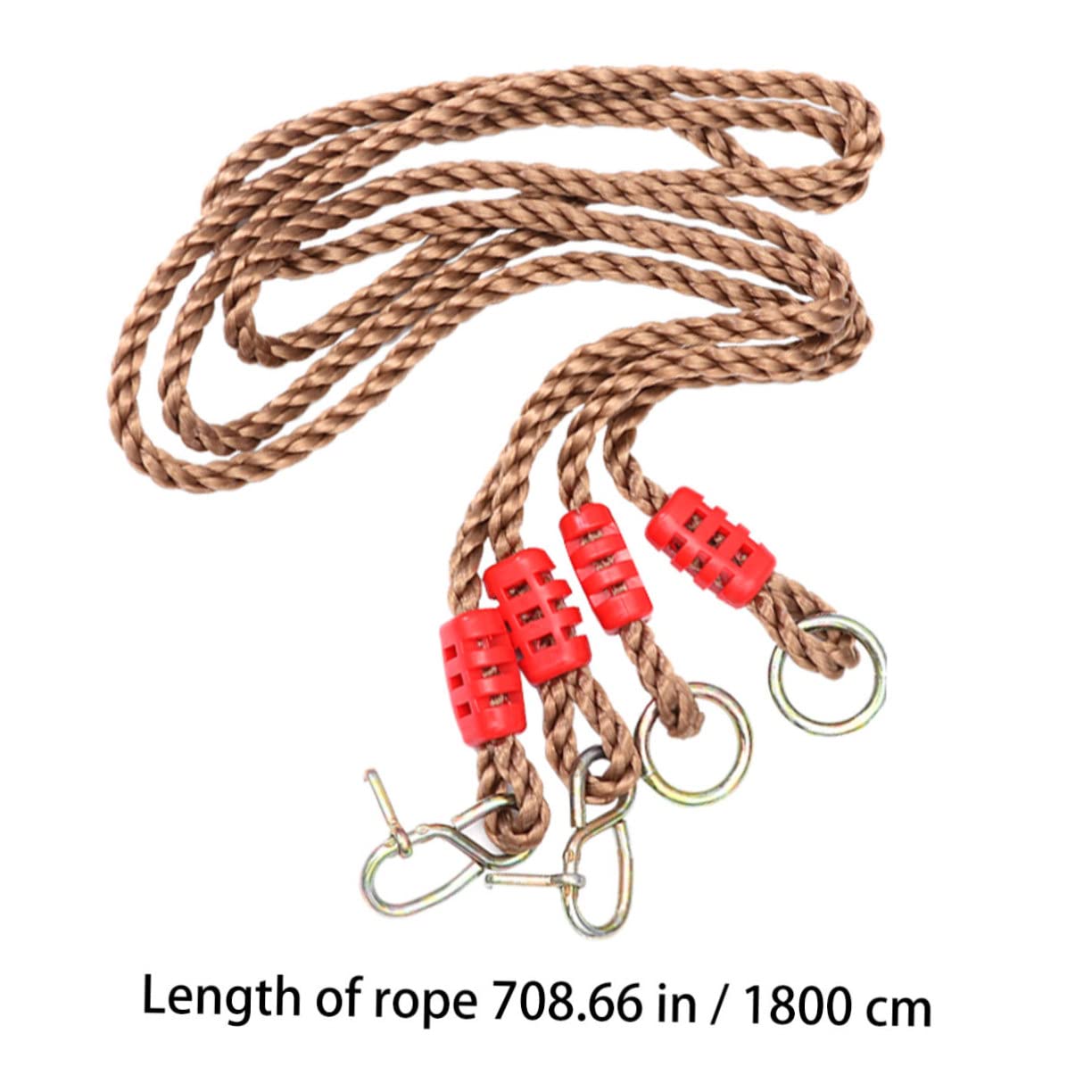 BESPORTBLE Pair Adjustable Pe Swing Rope Heavy Duty Load Capacity for Tree and Beam Swings Durable for Outdoor Fun and Relaxation