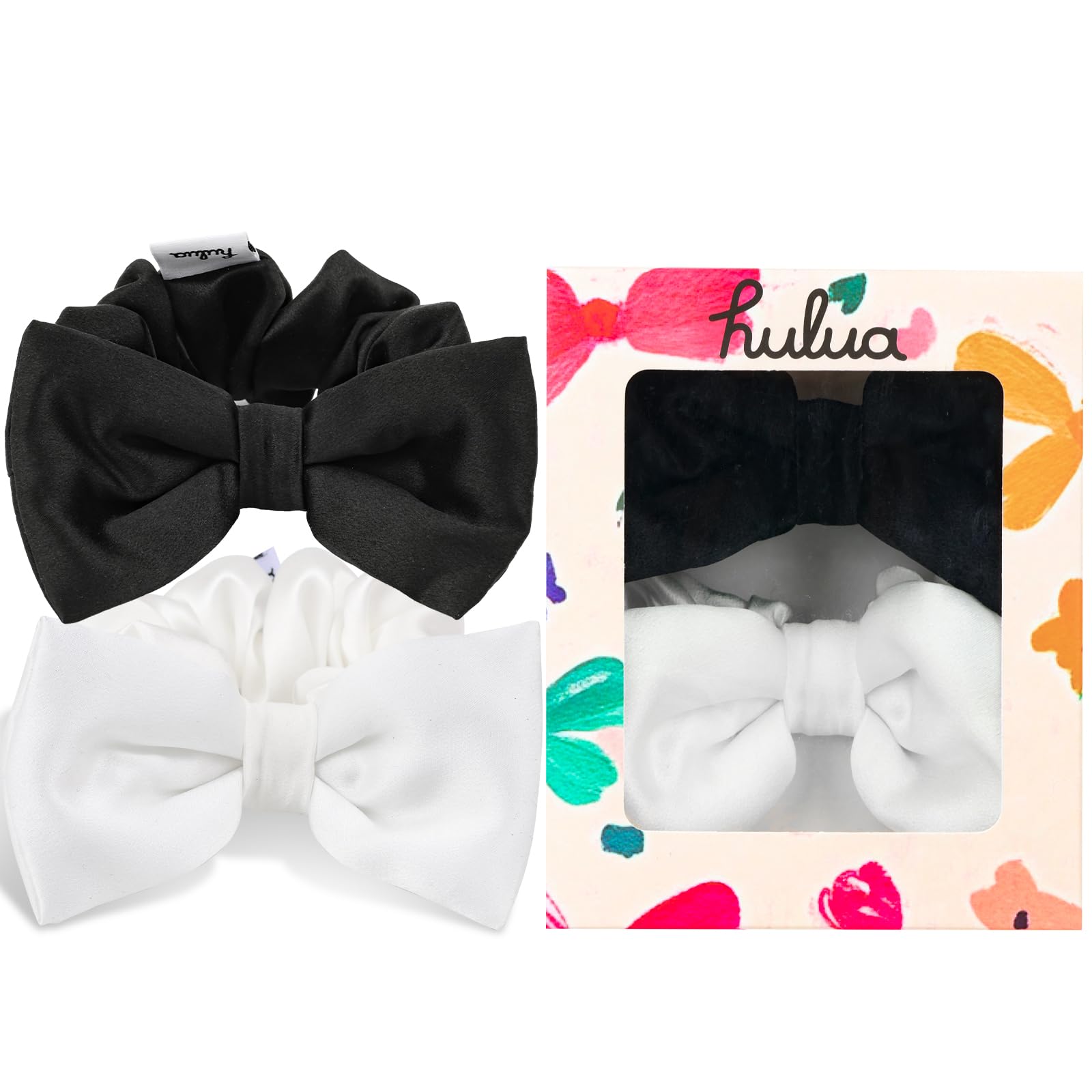Photo 1 of hulua Mulberry Silk Scrunchies - 2 Pack