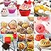 WARMWIND Silicone Muffin Cups, Food Grade Cupcake Baking Mold, 36-Pack Cake Cup Sets, Reusable Baking Cups, Non-Stick Cupcake Liners, Dishwasher Safe