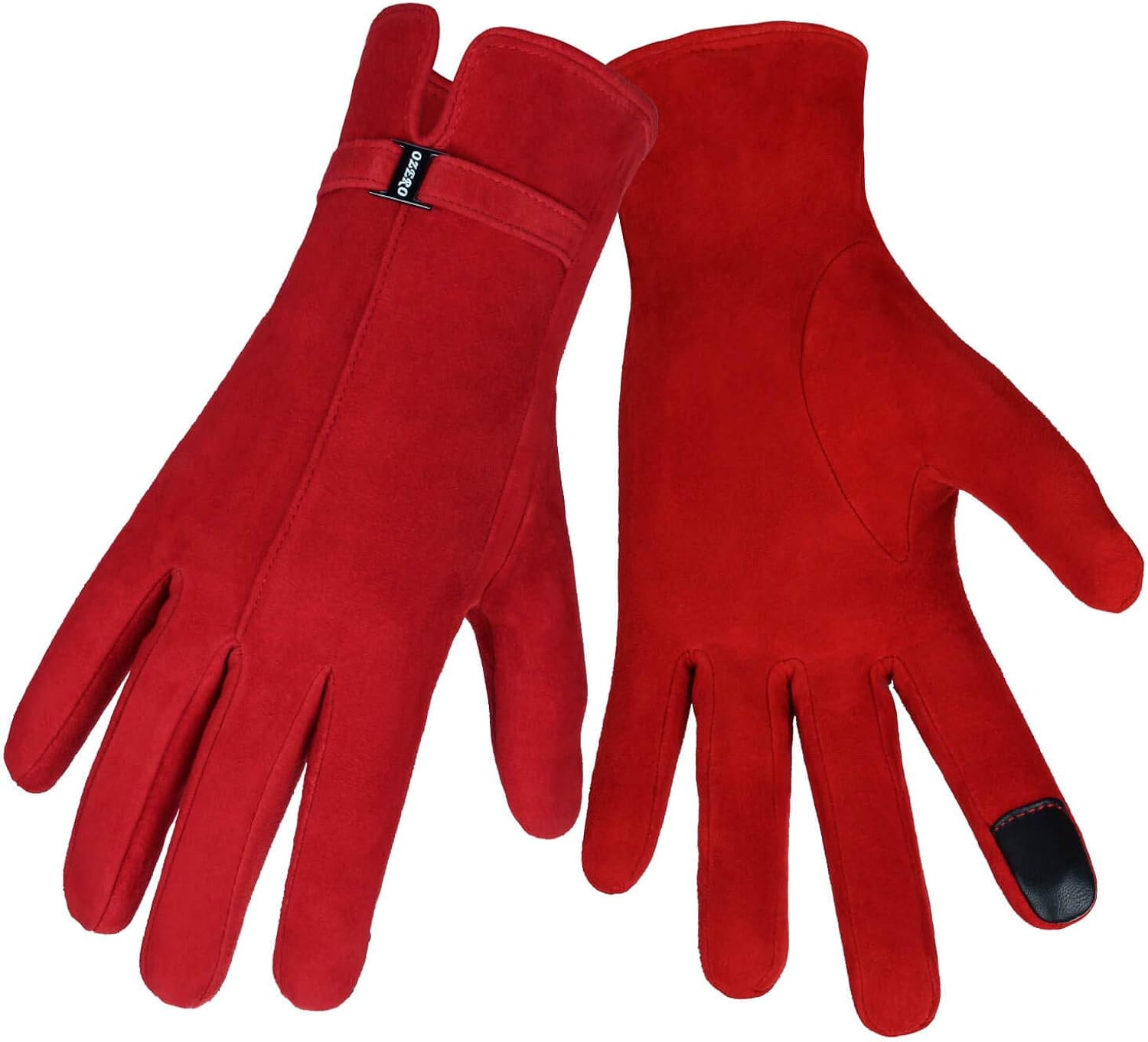 OZERO Touchscreen women's winter gloves, winter leather gloves, riding gloves, cycling gloves