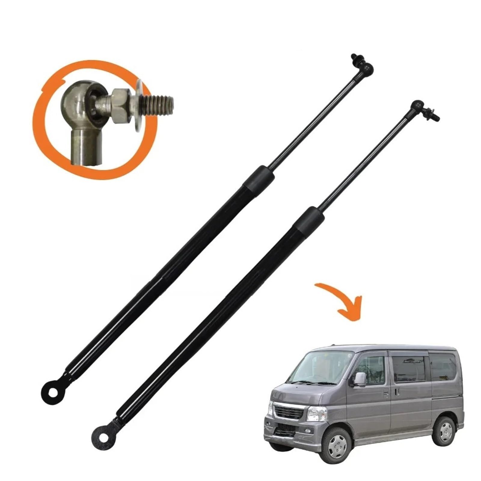 Amazon.co.jp: トランクストラット ショック バモス用 バモス用 Hobio 
