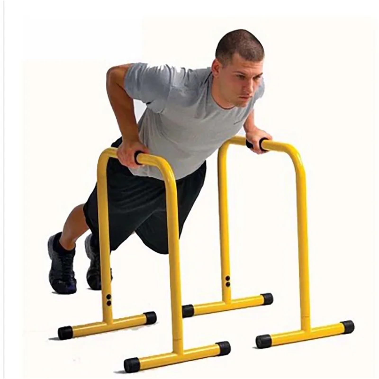 Barra Handstand Gimnasia Entrenador de cuerpo superior for fitness en casa con barra acero for flexiones y fondos, barras paralelas soporte for dominadas