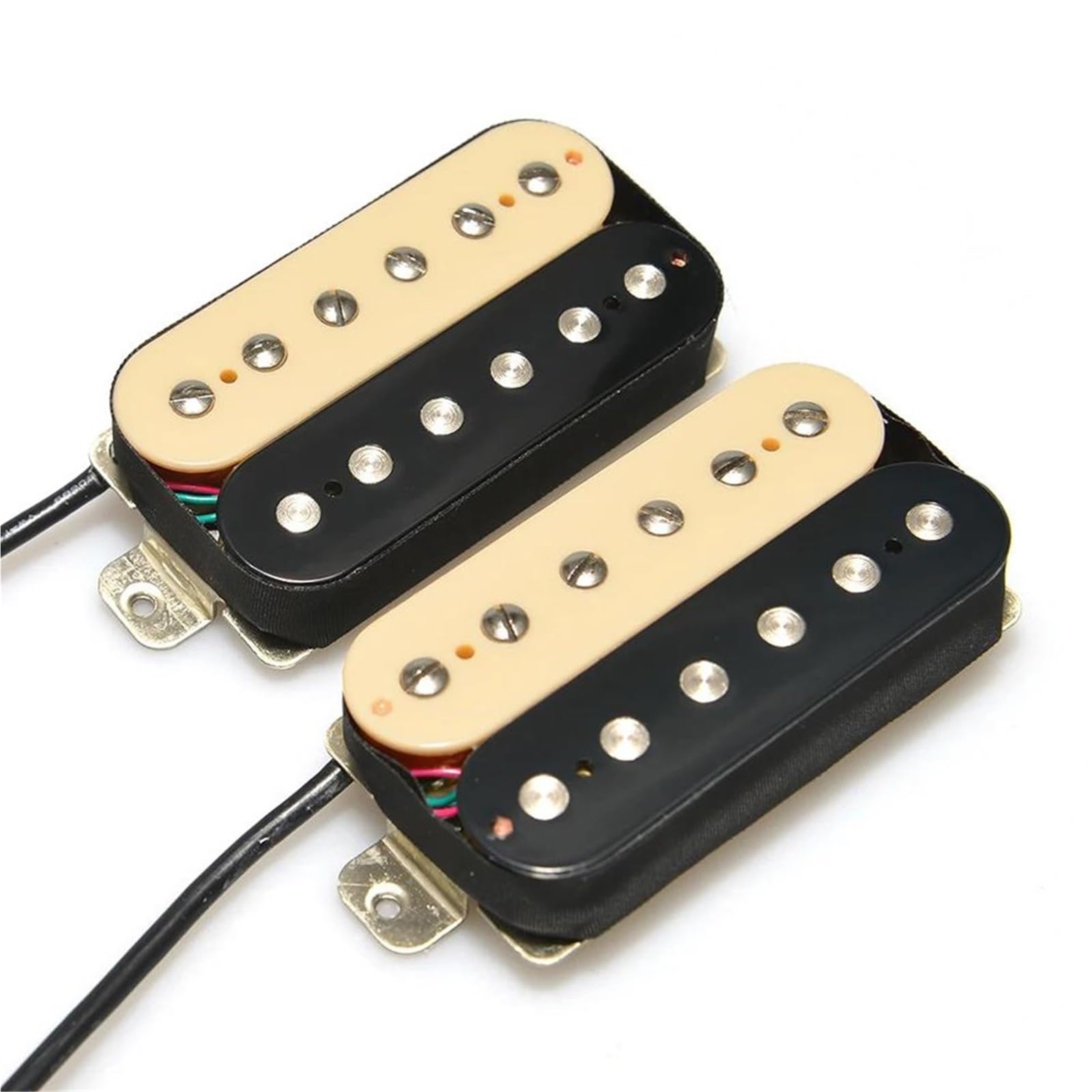 Pastillas Pickups Set Guitarra De Doble Bobina Humbucker Pastilla De Guitarra Eléctrica Alnico 5 Piezas De Guitarra Magnéticas De Repuesto(B)
