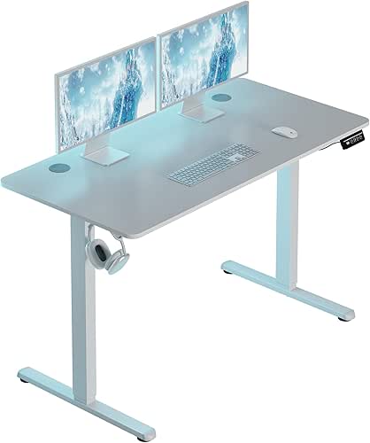 Shintenchi Standing Desk, Height Adjustable Electric Sit Stand up Desk,