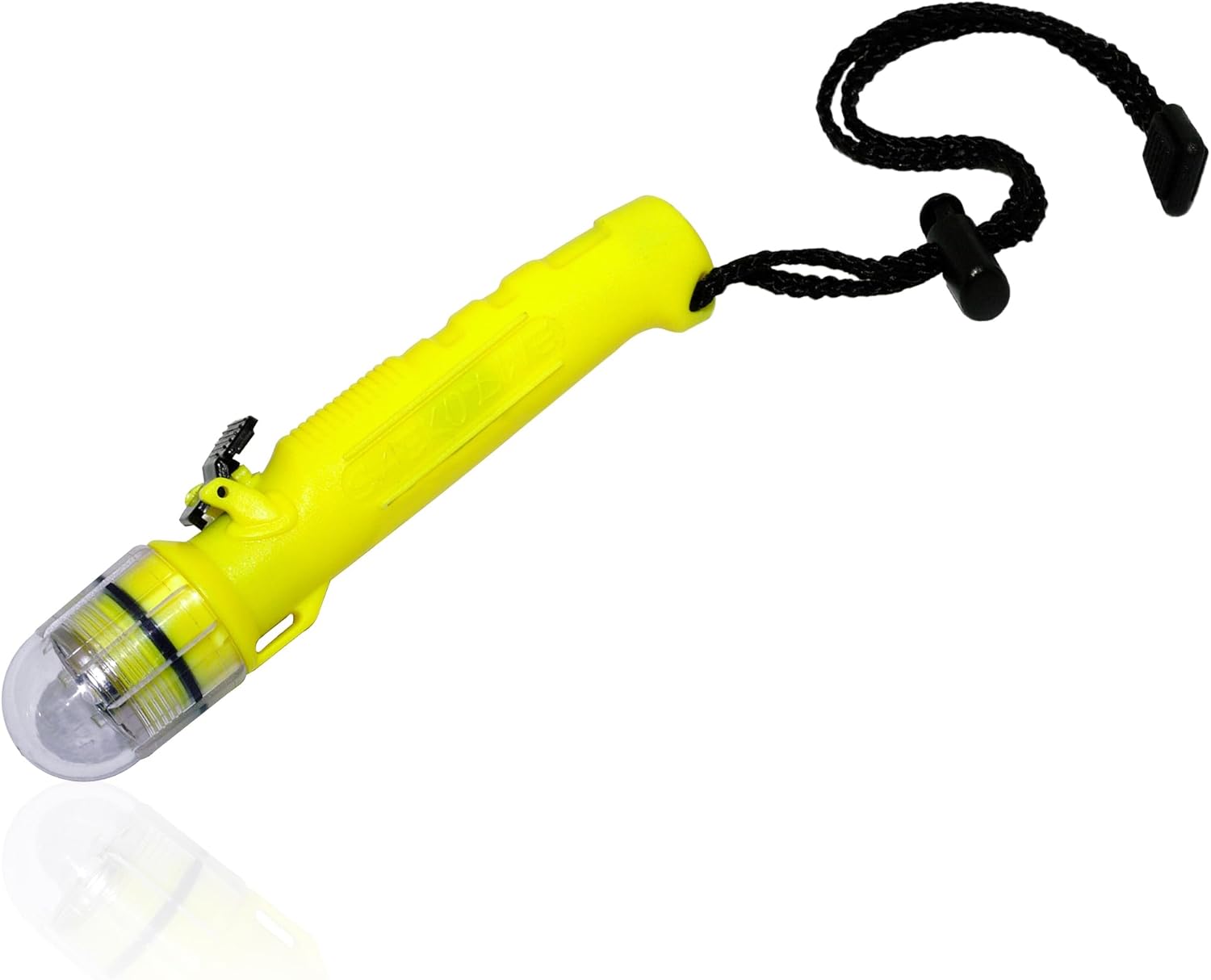Strobe LED Flashlight - 500 Lumens Underwater Dive Light - Waterproof Strobe Light for Outdoor Activities - Scuba Gear, Technical, Cave, Hunting, Camping Assessories (Fluorescent Yellow)