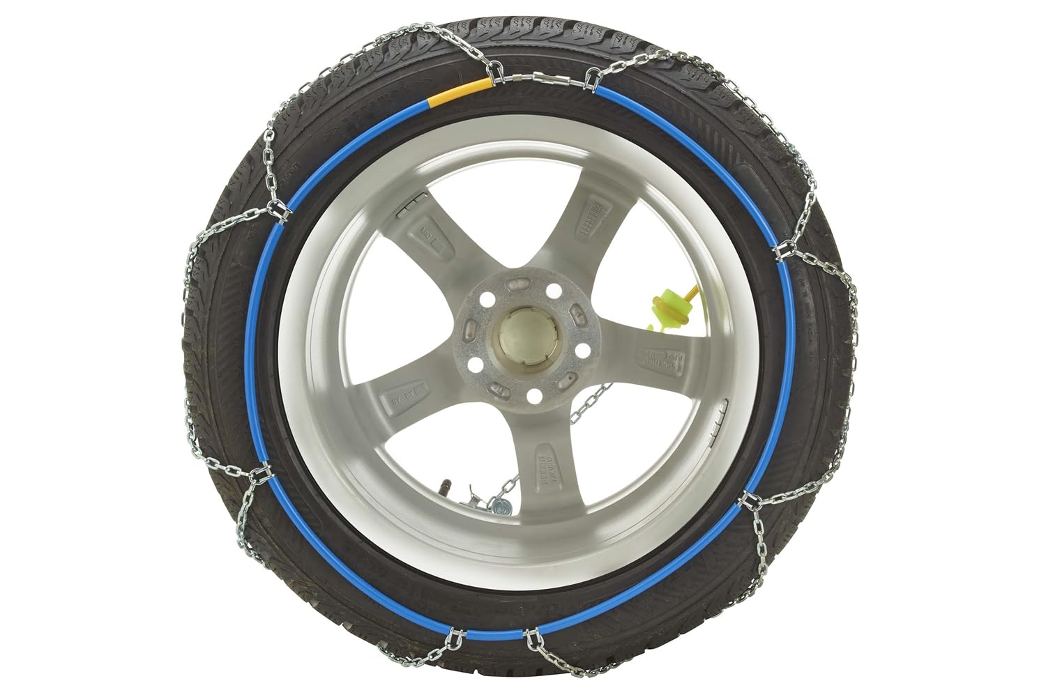 KÖNIG Catene da Neve Zip Ultra 9 gr. 70 per Auto, Maglie da 9 mm Autotensionanti per Pneumatici 195/70/13, Trazione su Ghiaccio e Neve con Omologazione ÖNORM V5117