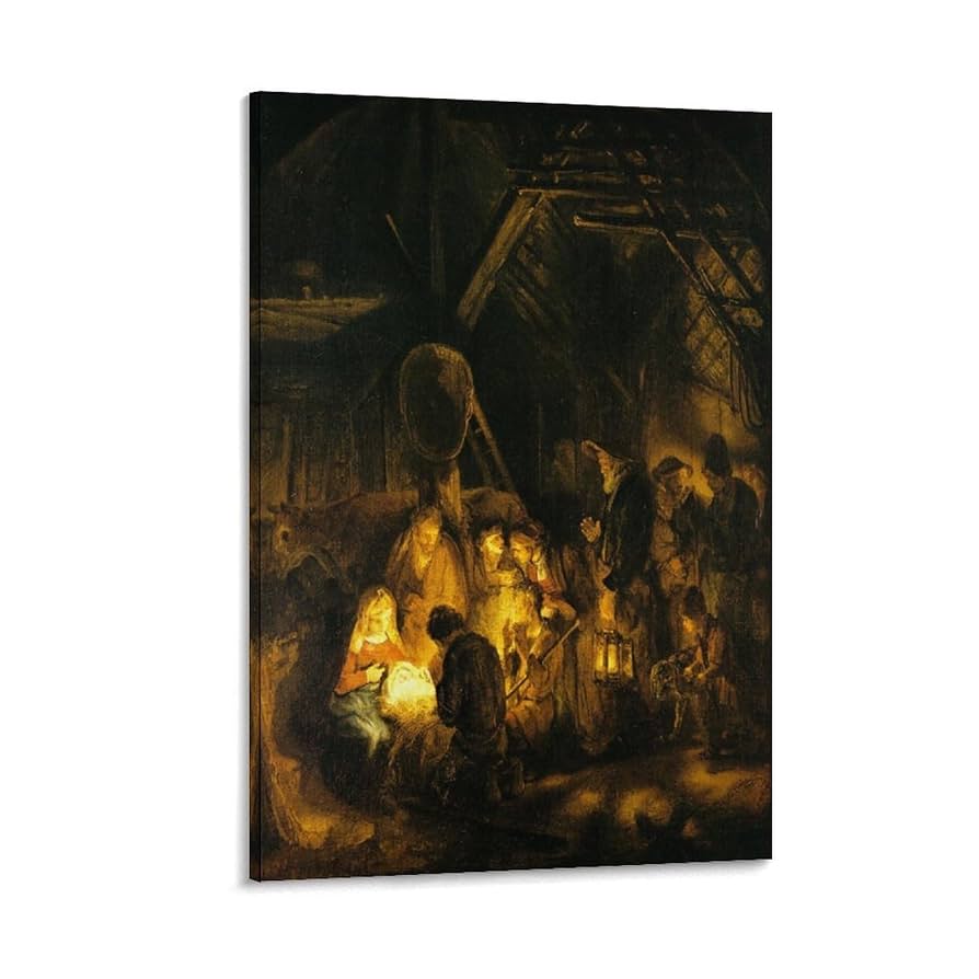 レンブラント　羊飼いと天使　絵画　アート　美術品 エッチングの常識を破った表現力・レンブラント『羊飼いに現れた