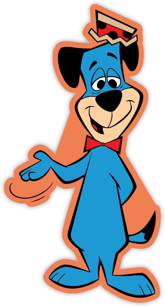 Huckleberry Hound sticker decal 3" x 6"
