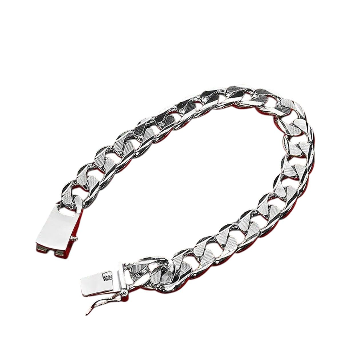 New 2026 Unisex 925 Sterling Silver 8 Inches 10Mm Cuban Chain Bracelet For Women Men Hip Hop Fashion Charm Jewelry Gifts Party Decoration Luxury With