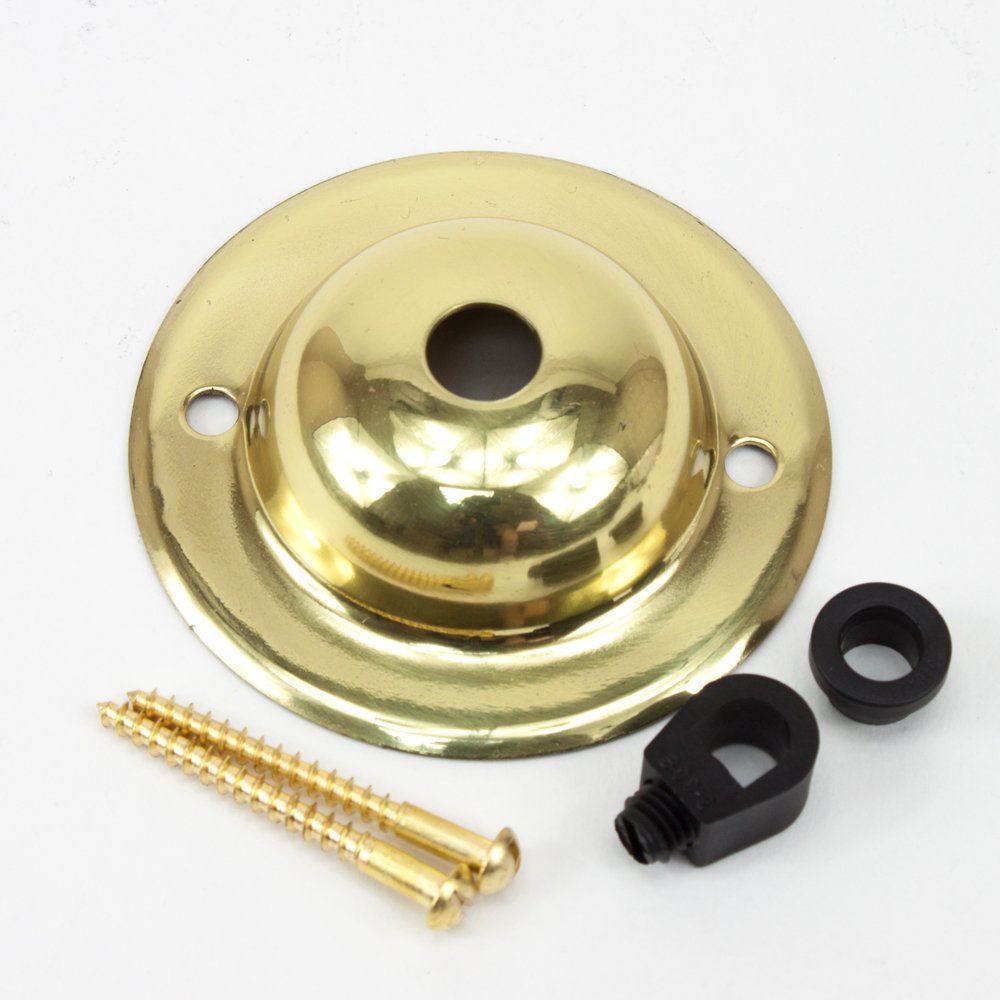 Brass Ceiling Plate with 10mm Hole & Screws [3127865] - Brass — image 1