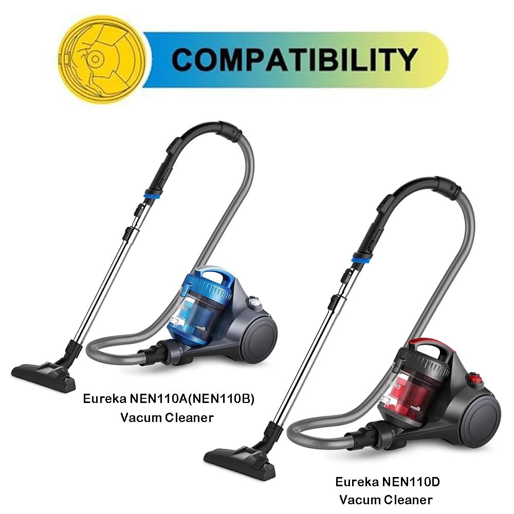 3 Pack NEN110A Filter compatible with Eureka WhirlWind Bagless Canister Vacuum Cleaner Models# NEN110A NEN110B NEN110D, Inlet Frame and Sponge Filter, Part # NEN0101