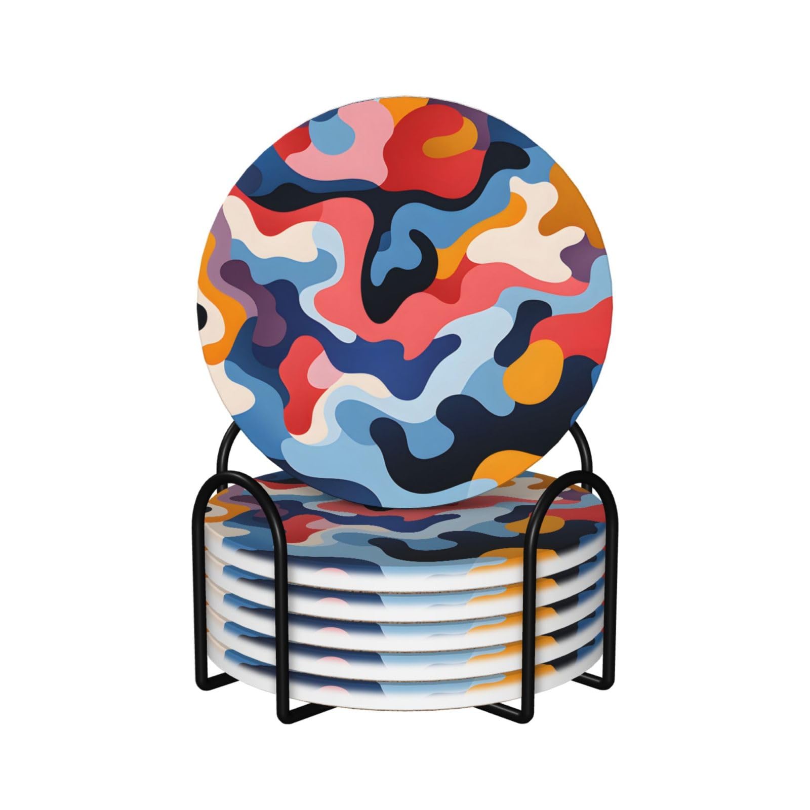 Dessous de verre en céramique coloré pour protéger vos tables de bar et salons avec élégance