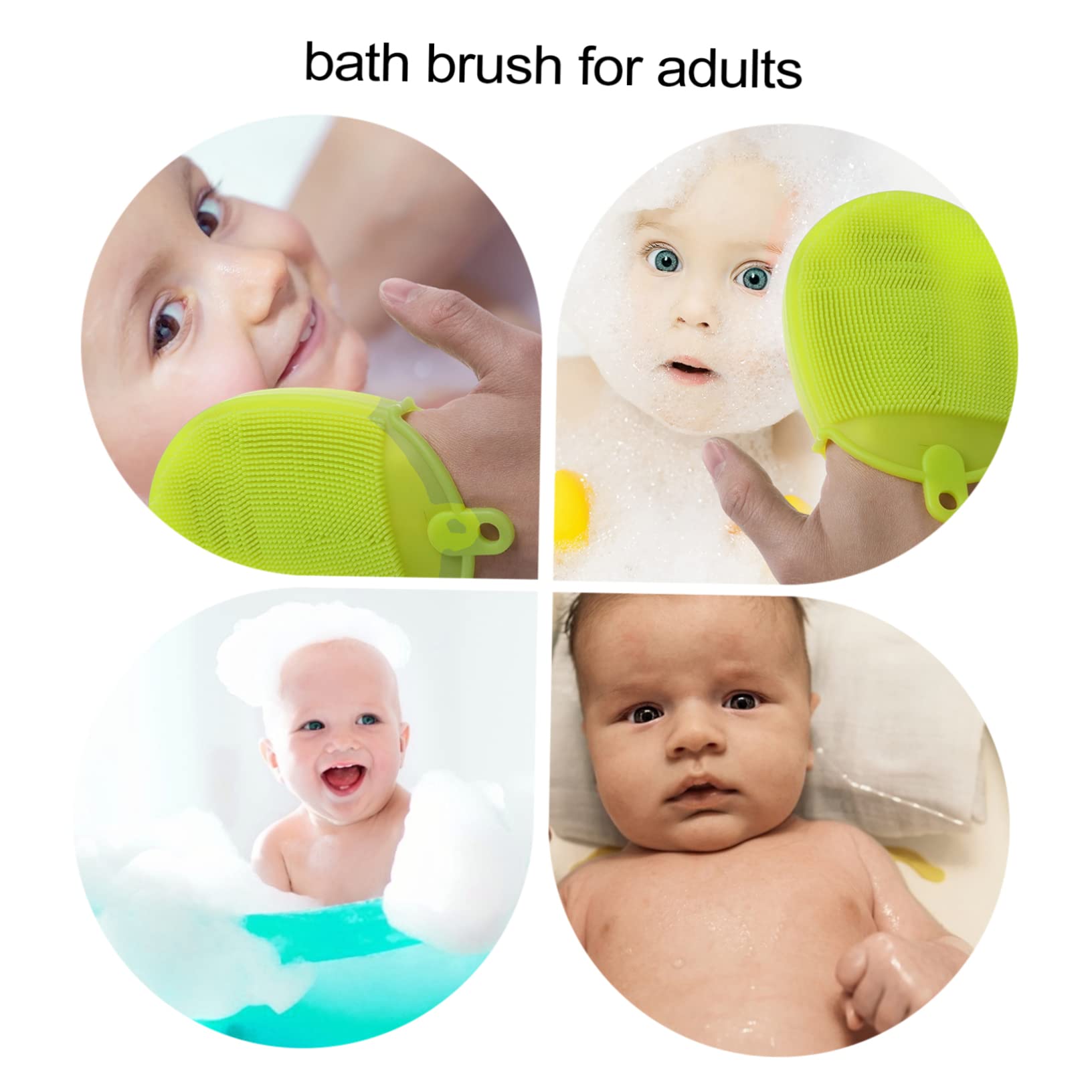 Housoutil 6piezas Cepillo De Para Baño Exfoliante Multifuncional Para Cuerpo y Masaje Para Ducha y Cuidado Diseño Ergonómico y