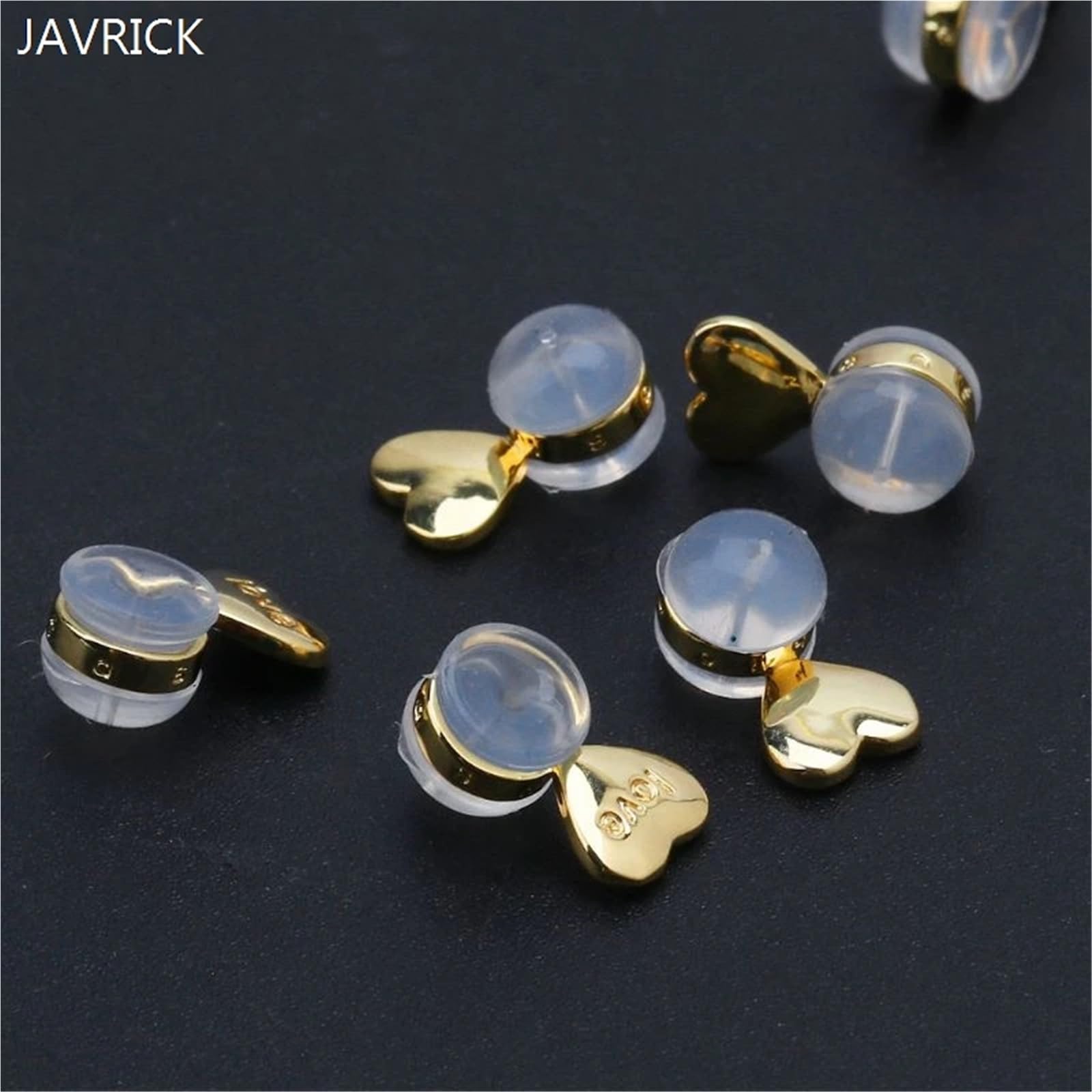 Lot de 100 fermoirs réglables pour boucles d'oreilles