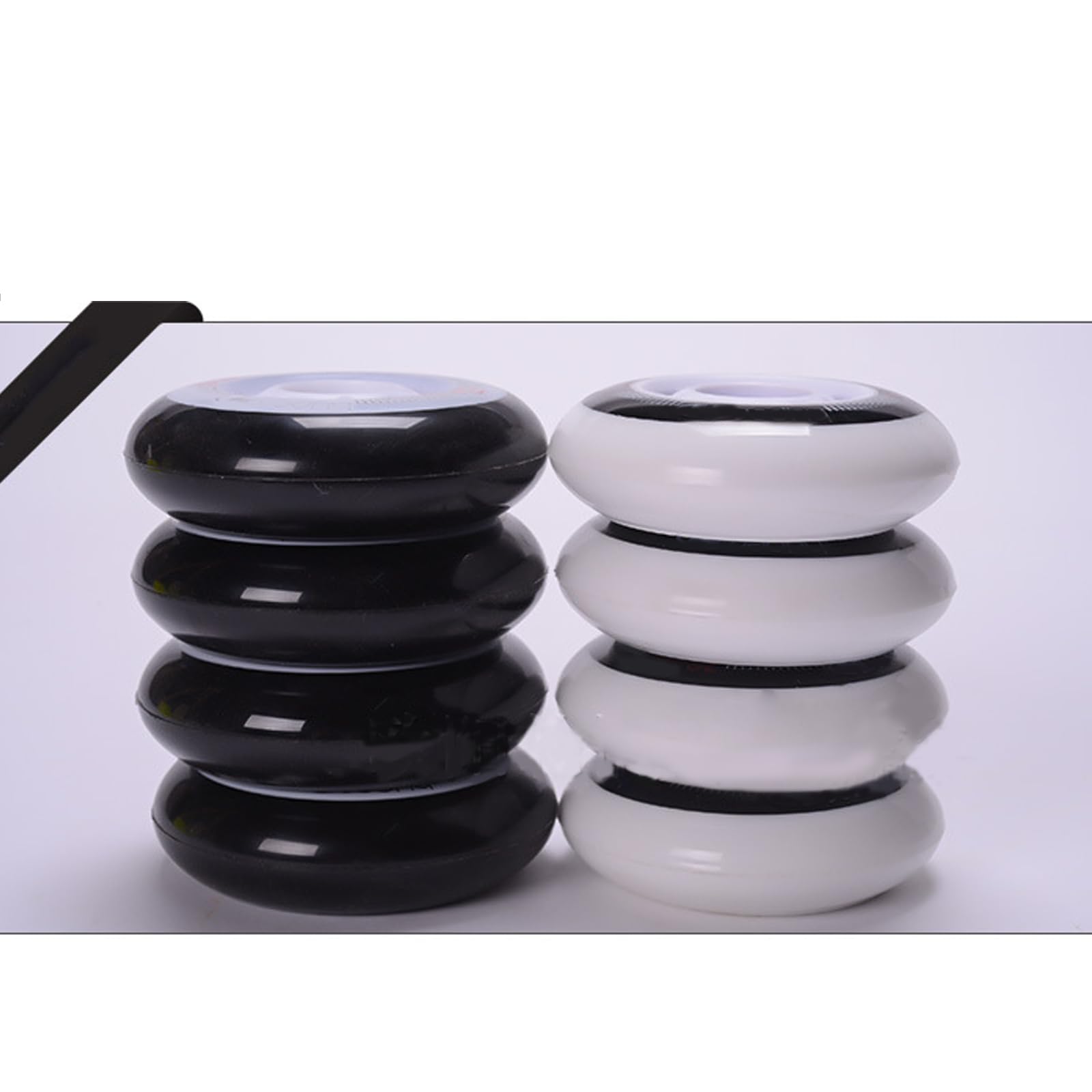 Genérico Ruedas de Repuesto para Patines en Línea Exterior Interior Ruedas de Repuesto para Hockey en Línea (72 mm, 76 mm, 80 mm, Paquete de 8), Dureza 83A