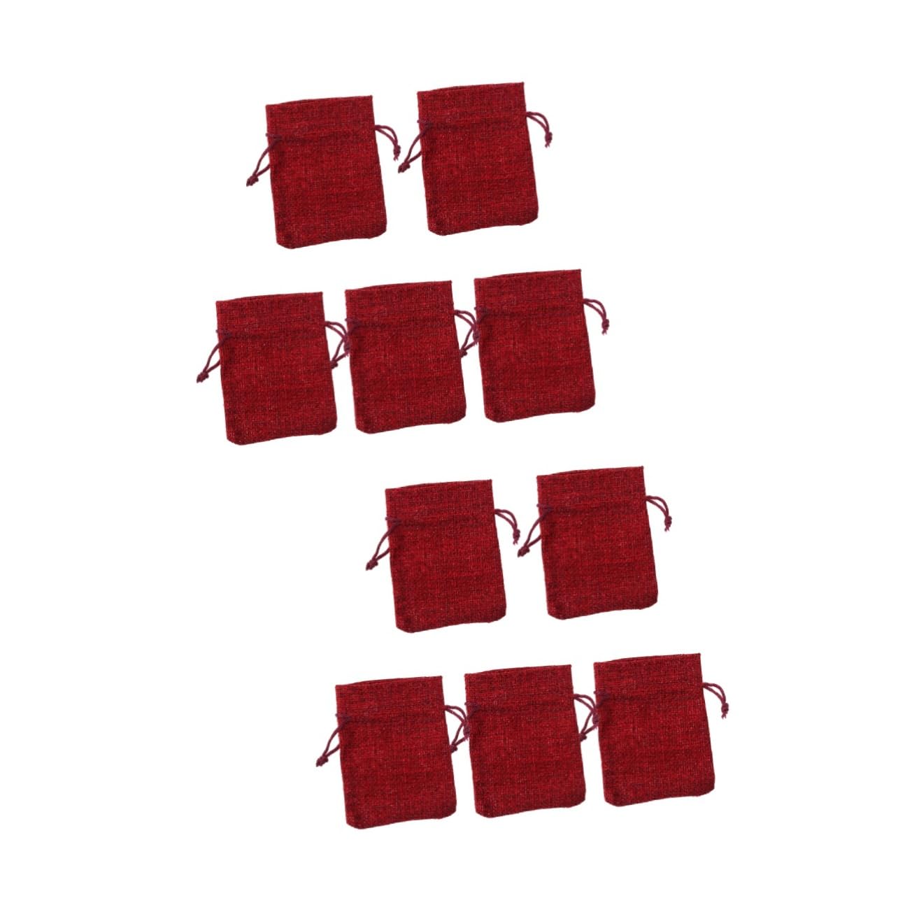 BEBEMOKO 100pcs Drawstring Candy Bags Burlap Storage Pouches for Parties Festivals Weddings and Daily Use for Sweets Treats and