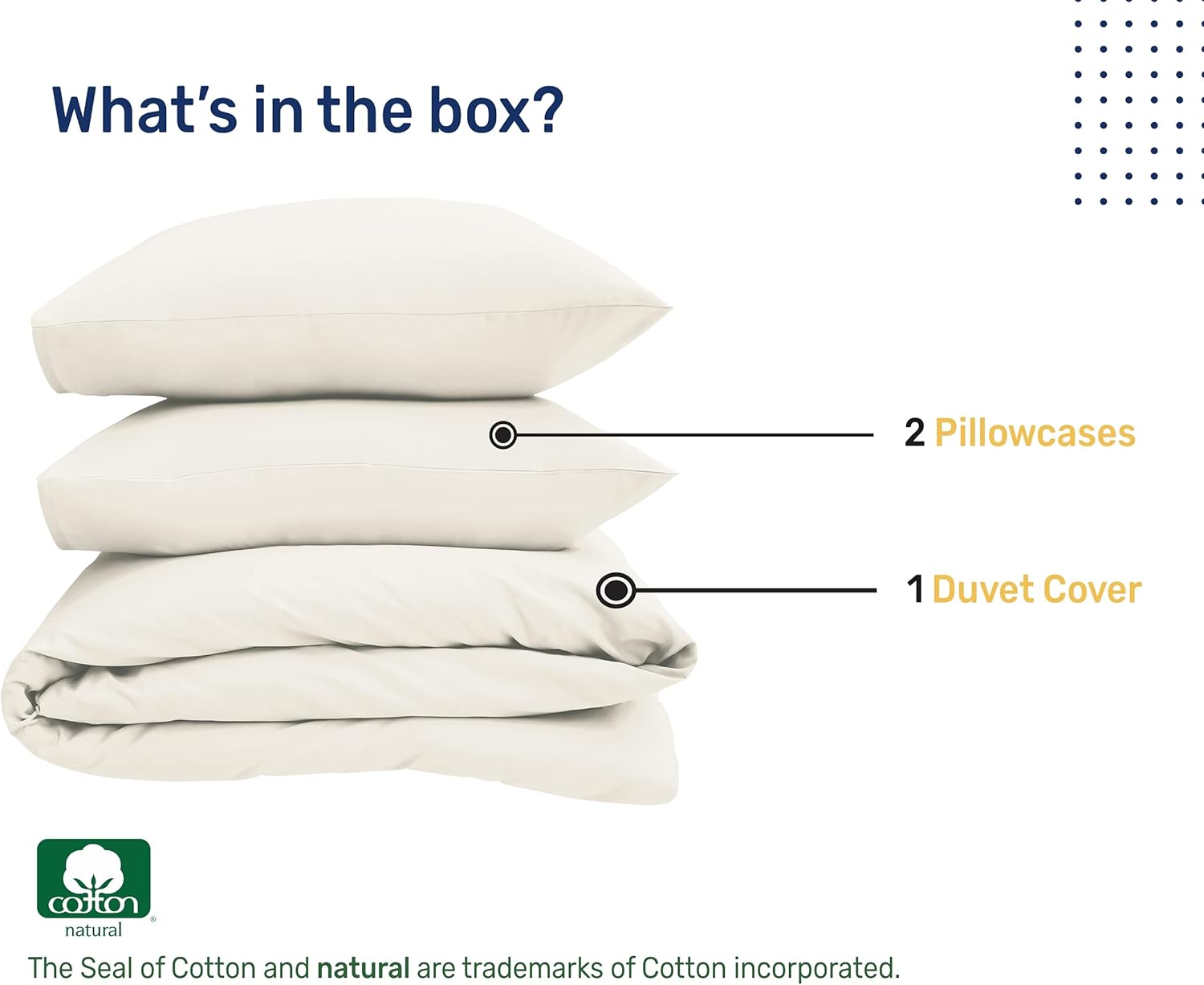 Tор Brаndѕ 100% Natural Cotton Duvet Cover Set - Premium 400 Thread Count, Bedding Set, Silky Sateen Weave, Button Closure and Corner Ties (3 Piece, Ivory, Oversized King) Bеѕt Quаlіtу 🔥 100% Natural Cotton Duvet Cover Set - Premium 400 Thread Count, Bedding Set, Silky Sateen Weave, Button Closure and Corner Ties (3 Piece, Ivory, Oversized King)