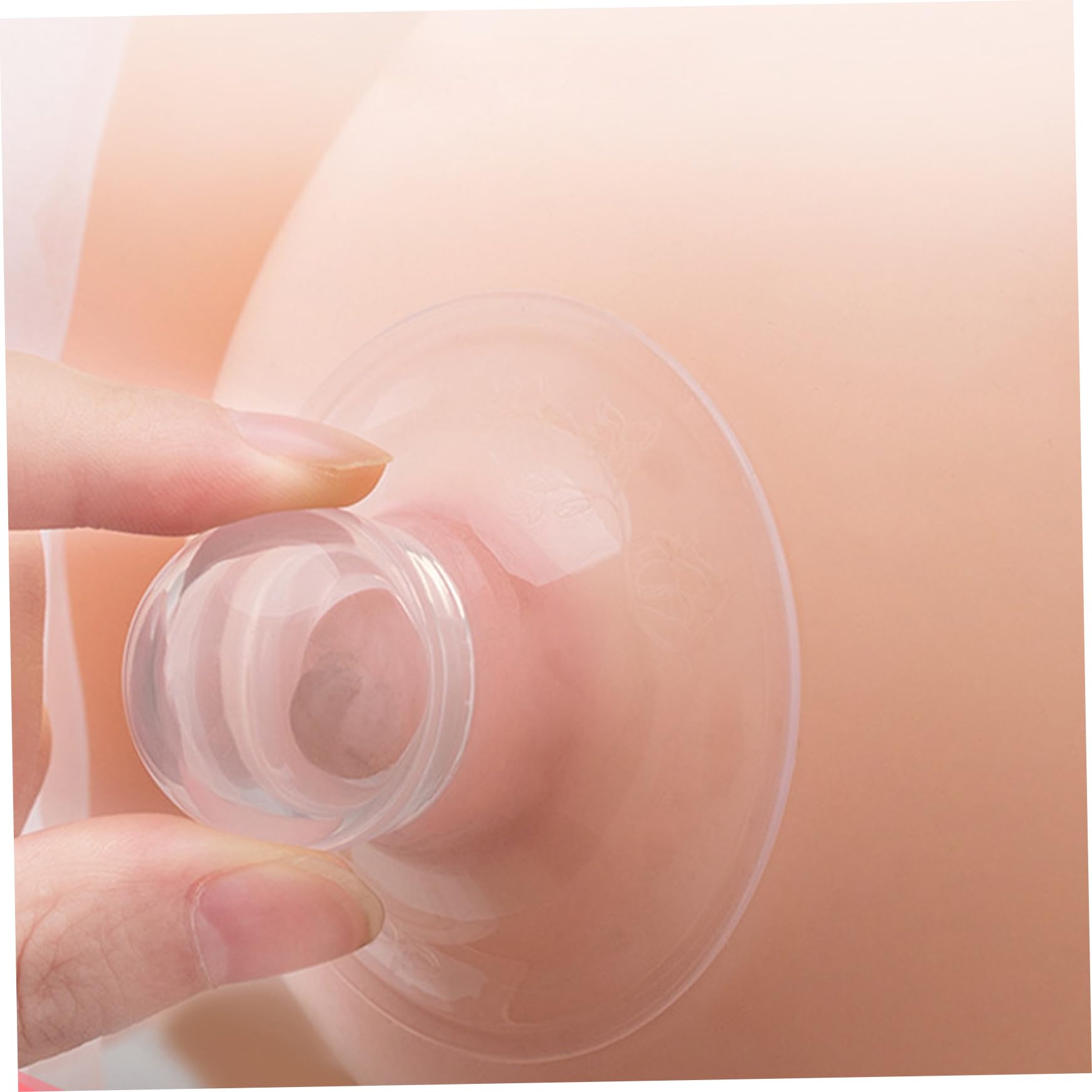 2 pièces ventouses de mamelon, correcteur de mamelon transparent en silicone souple, facile à nettoyer pour la pression forme timide plate inversée utilisation jour et nuit ventouses pour